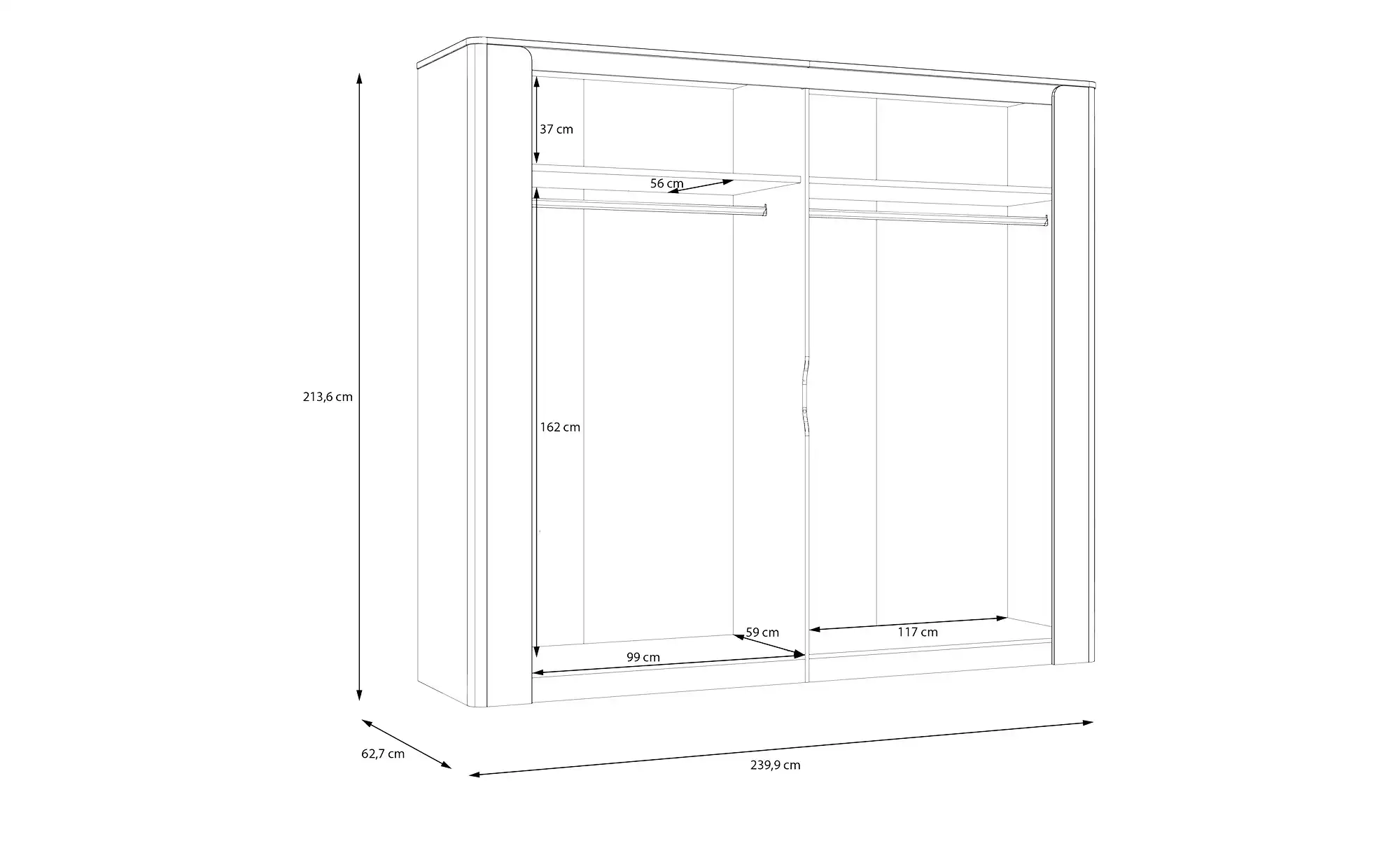 Drehtürenschrank