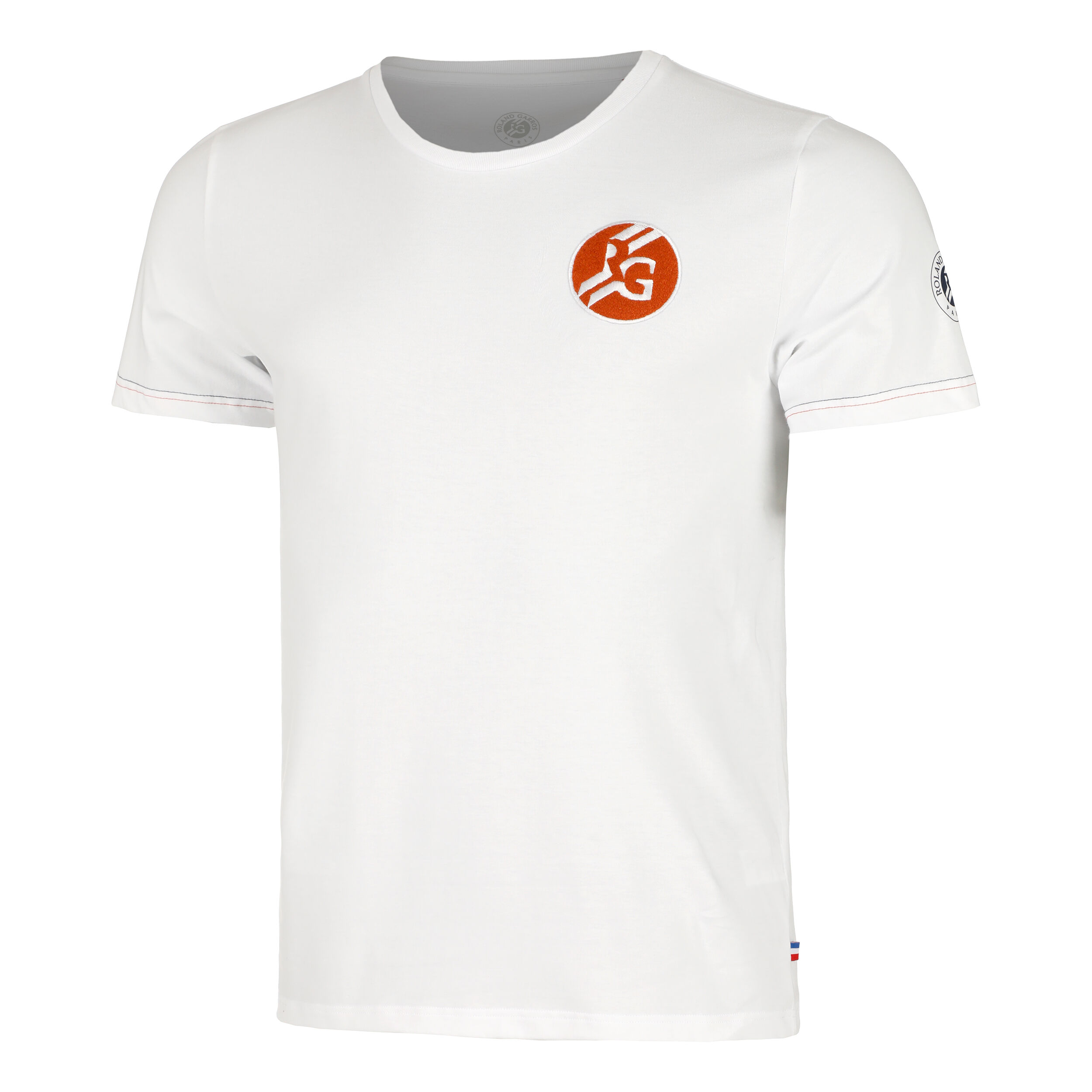Roland Garros Stripe T-Shirt - Weiß