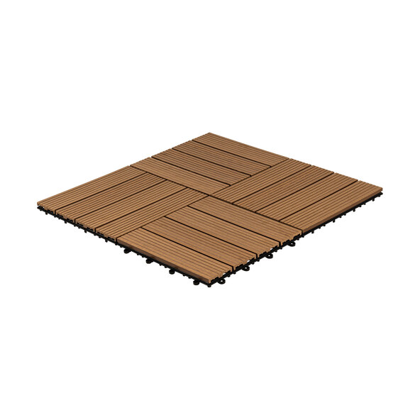 WPC-Holzfliesen BAVARO, 1 m², teak