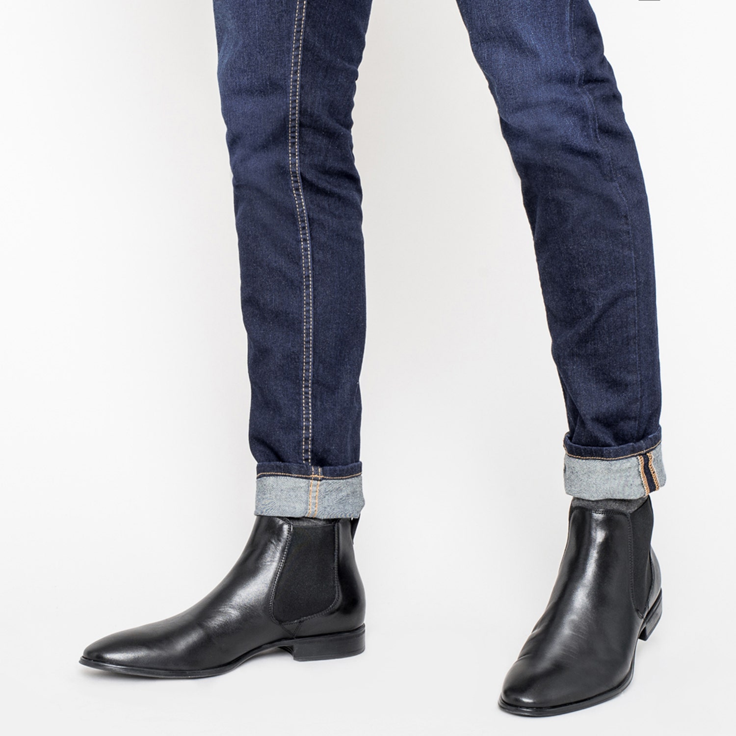 Chelsea boots cuir noir
