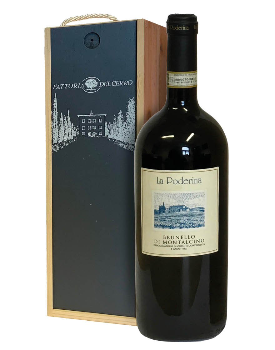 Brunello di Montalcino DOCG 2018 La Poderina Magnum 1,5 ℓ, Caisse bois