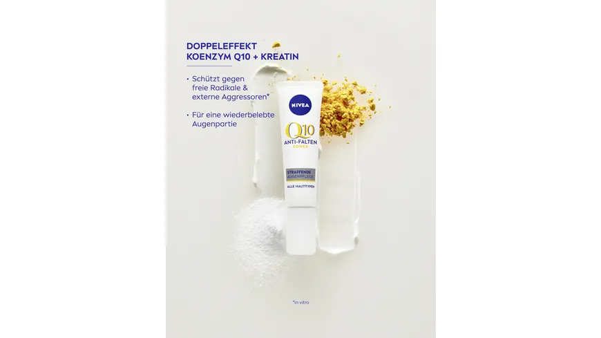 NIVEA Q10 Power Anti-Falten + Straffung Augenpflege 15 ml