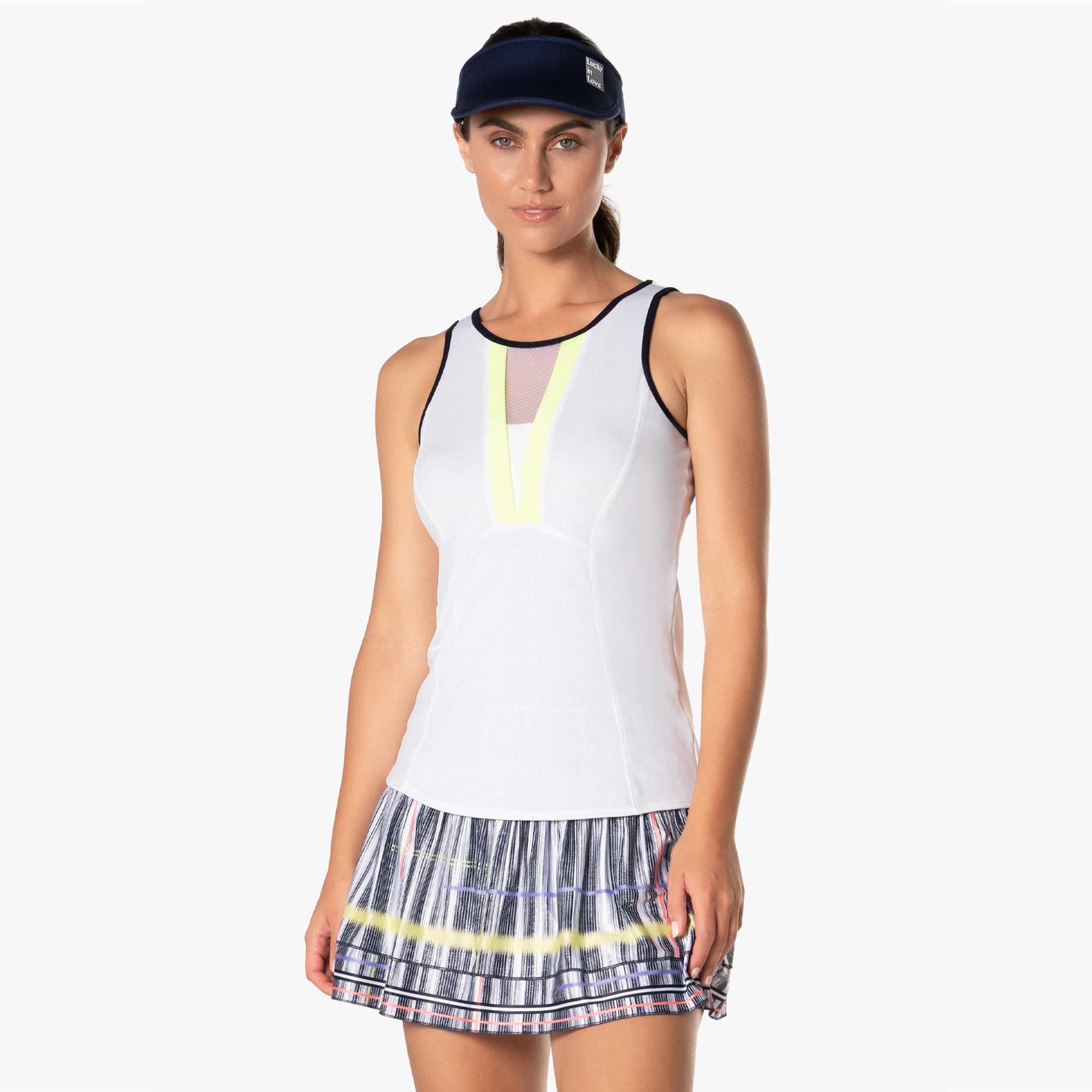 Love Game Tank-Top Damen - Weiß, Schwarz