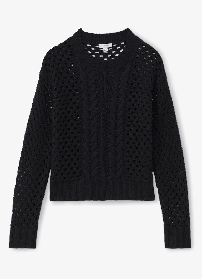 Pulover Reiss Marie din cașmir și tricot gros