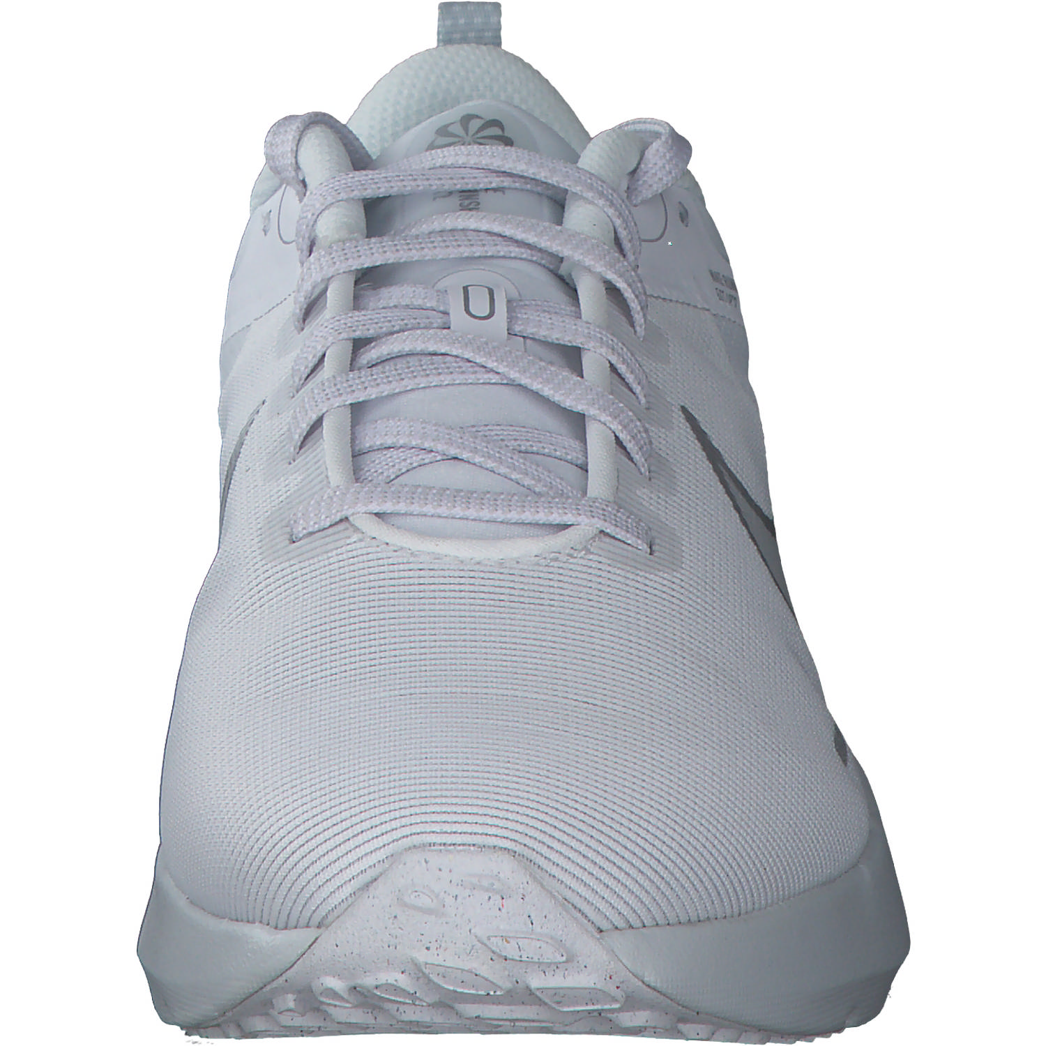 Nike Downshifter 12 DD9294, Sneakers Low, Damen, white/metallic silver pure pla