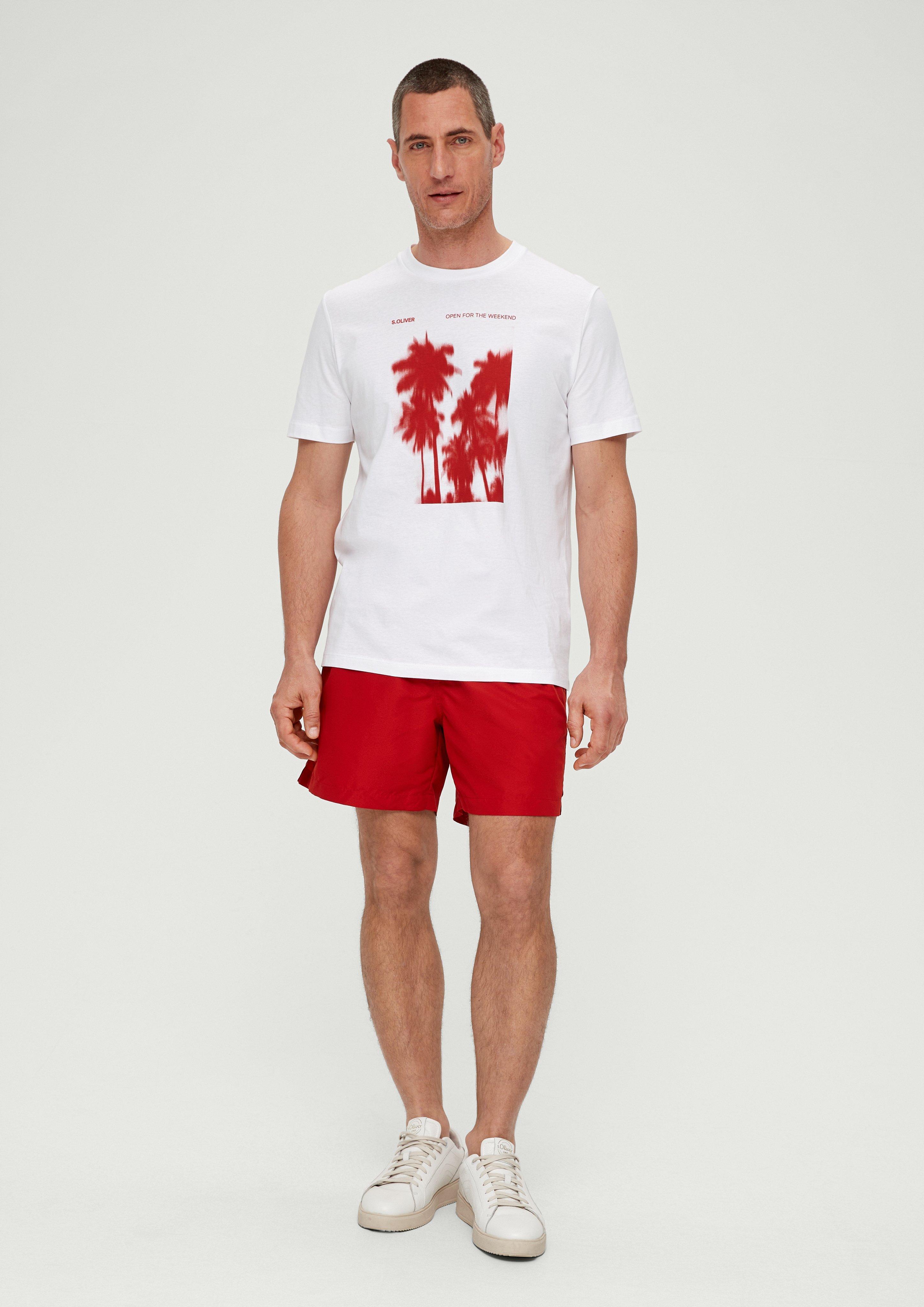 Baumwollshirt mit Frontprint  2131368-01D1