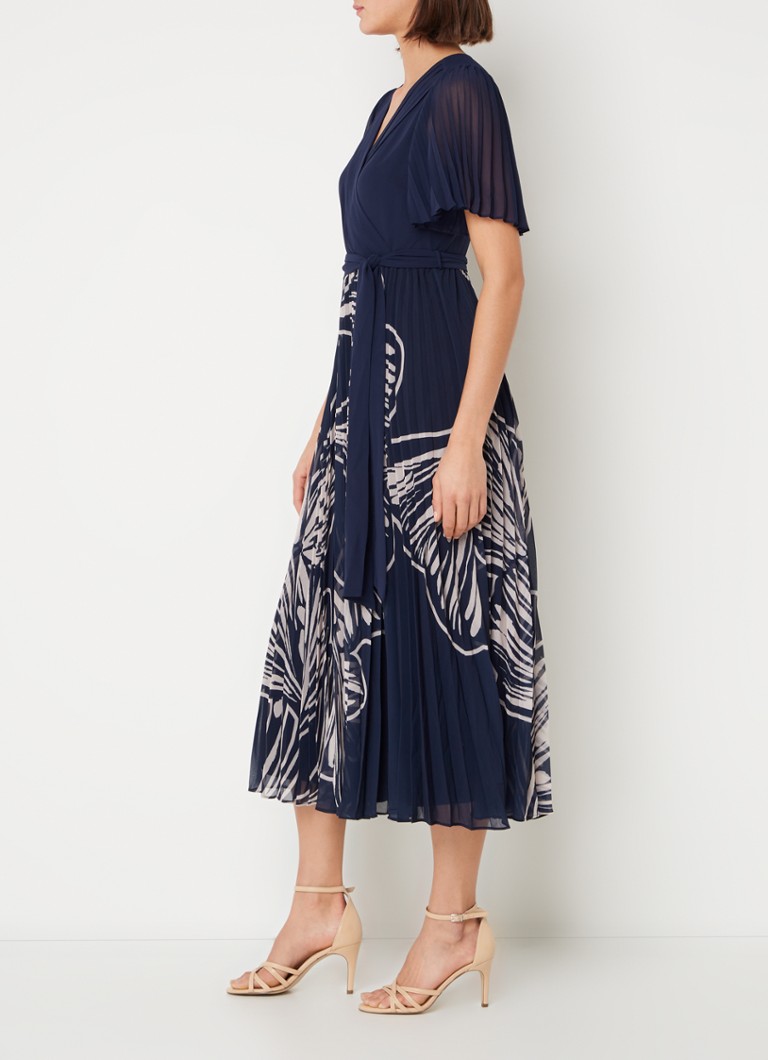 Rochie midi tunică Abigail de la Phase Eight, cu model și plisate.