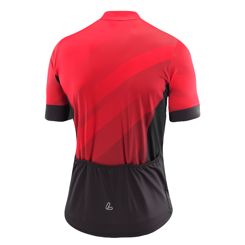Löffler M Bike rotes Radtrikot mit kurzen Ärmeln