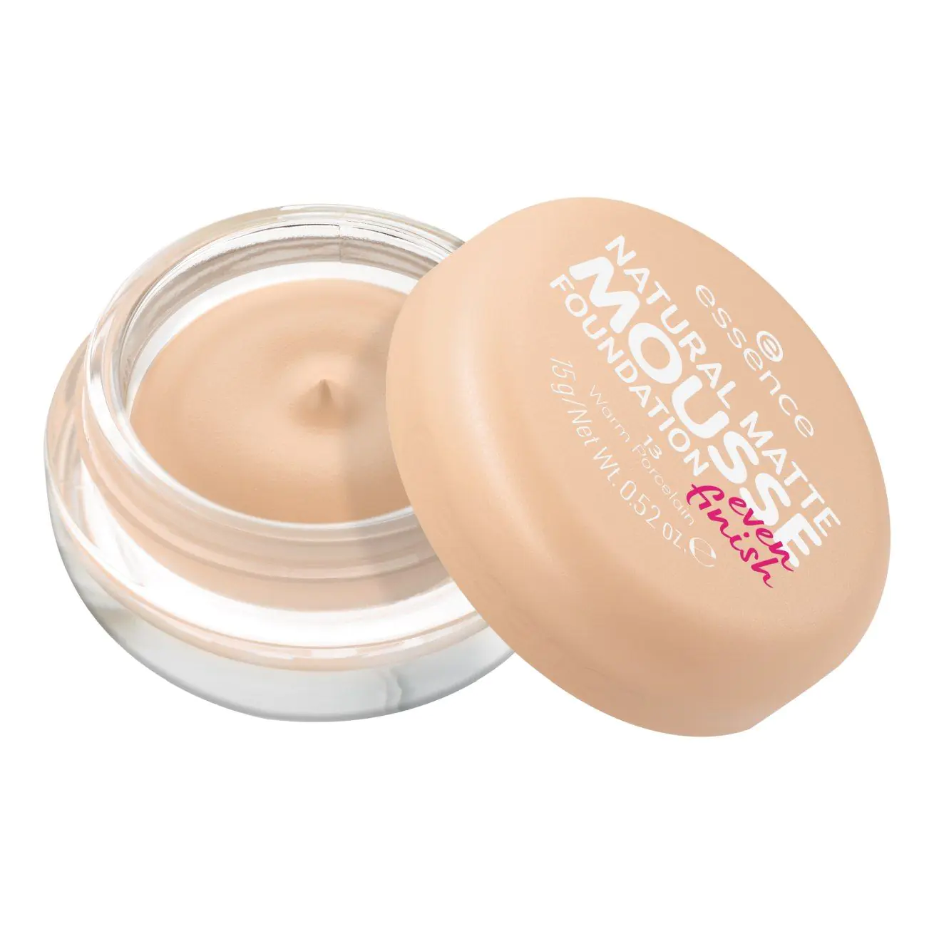 „Essence Natural Matte Mousse“ makiažo pagrindas – makiažo pagrindas 13, 16 g.