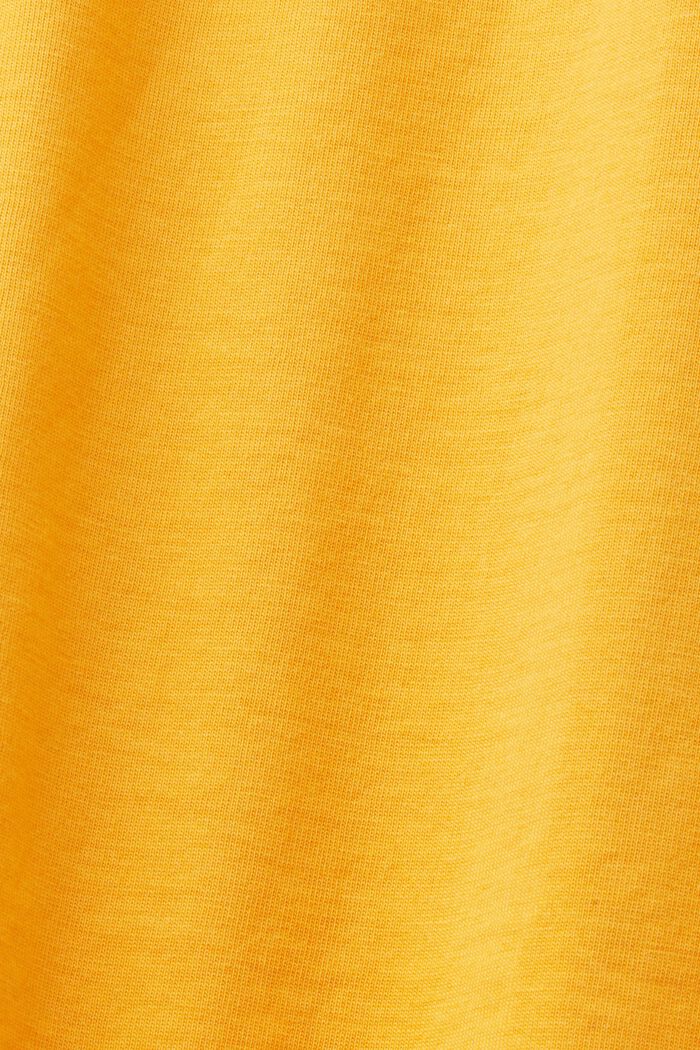 Jersey-T-Shirt mit Brust-Print, 100 % Baumwolle