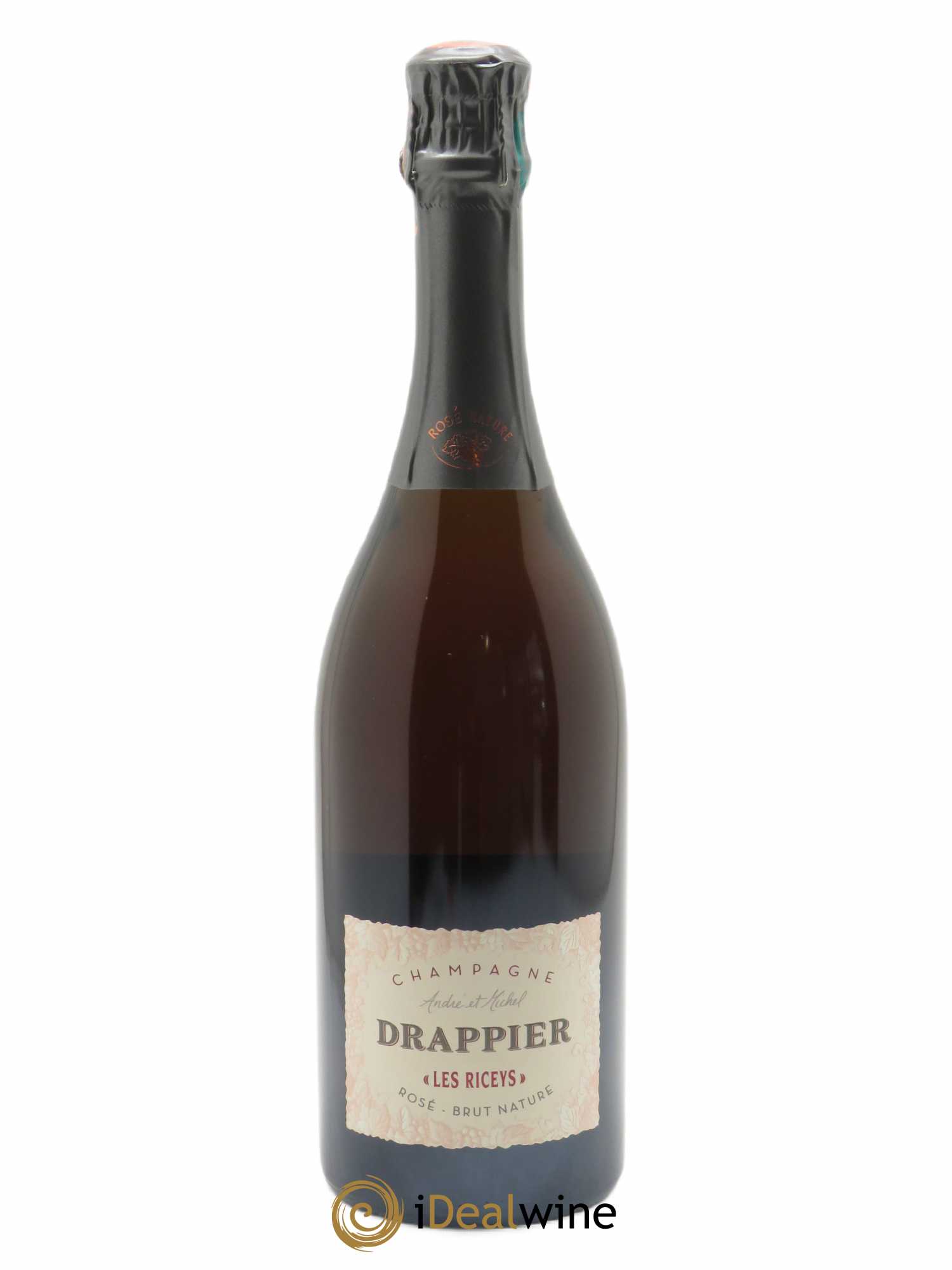 Brut Nature Rosé, Les Riceys Drappier   - Lot de 1 Bouteille