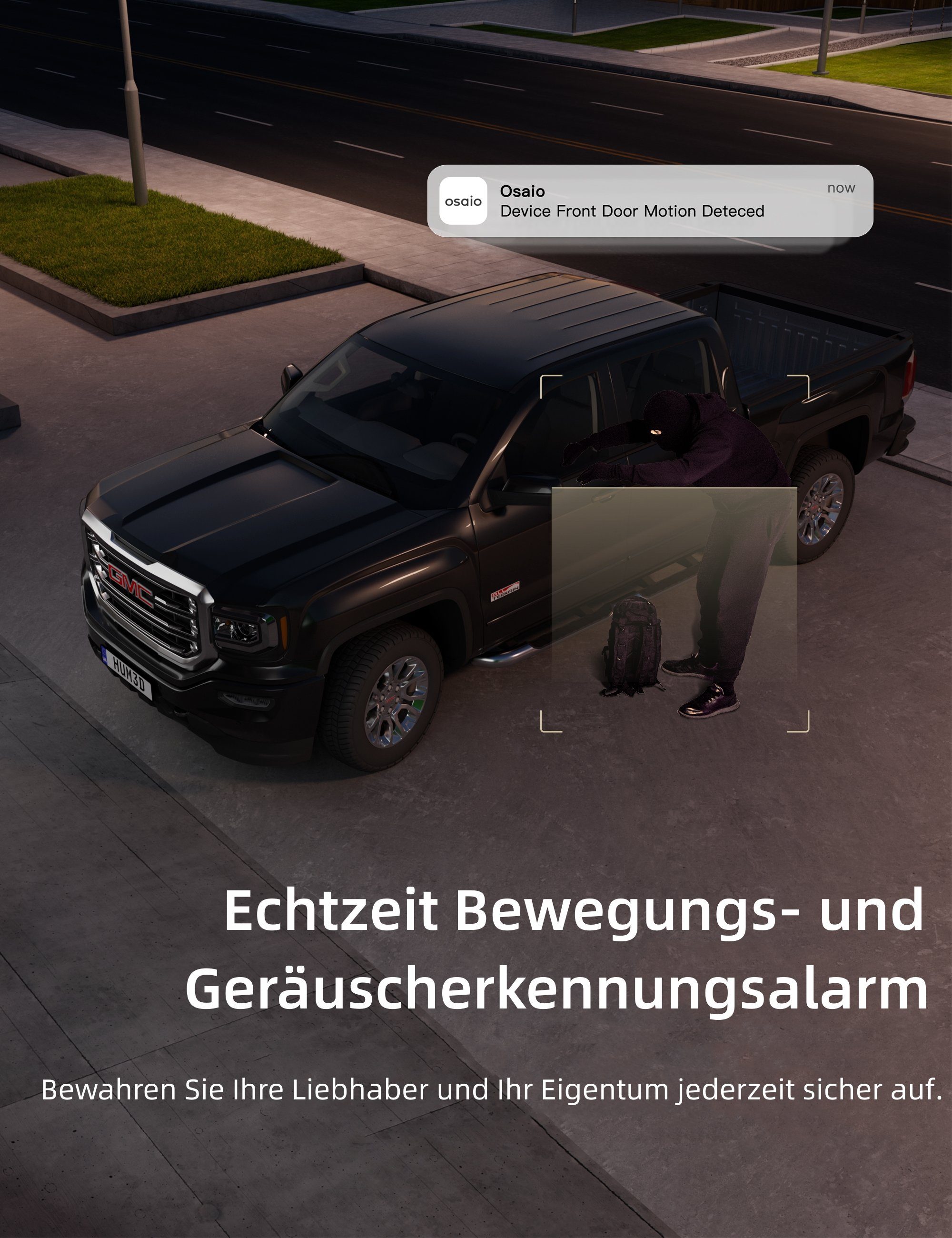 GNCC Außenbereich WLAN Überwachungskamera (2K, Bewegungserkennung, Zwei-Wege-Audio, Alexa)