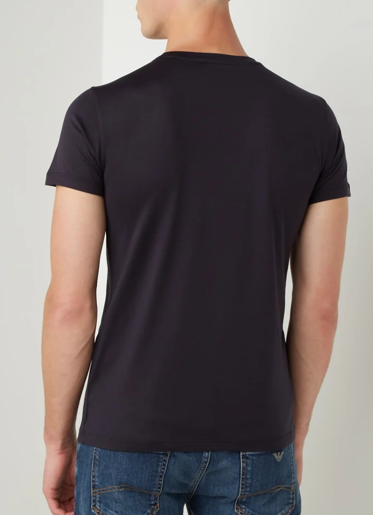 Tricou Emporio Armani din amestec de mătase