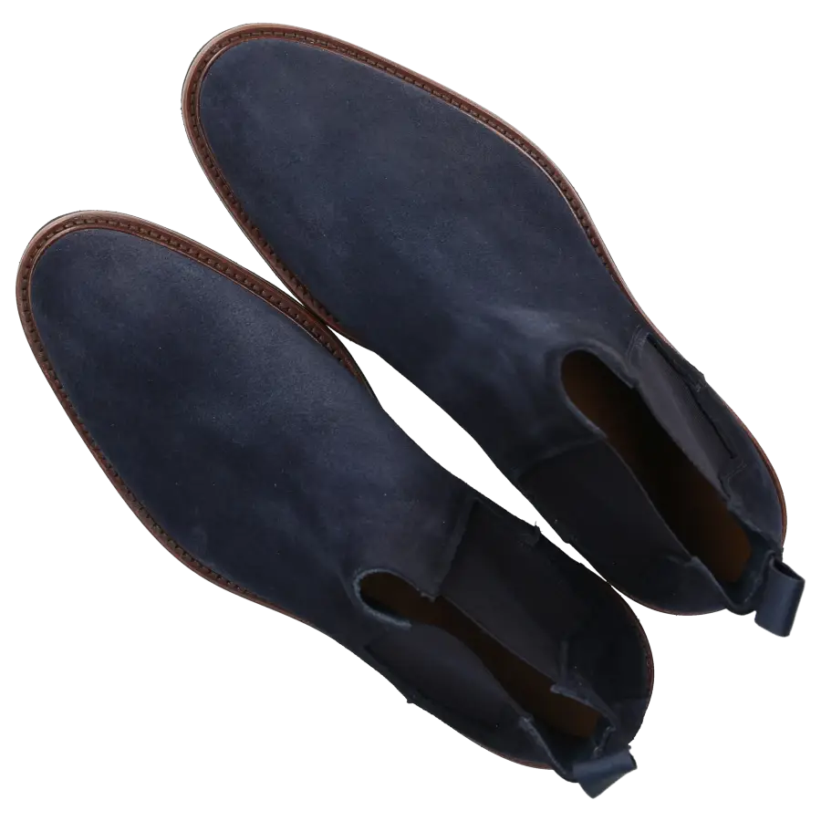 Budapester - Chelsea Boots 14196 Veloursleder - blau