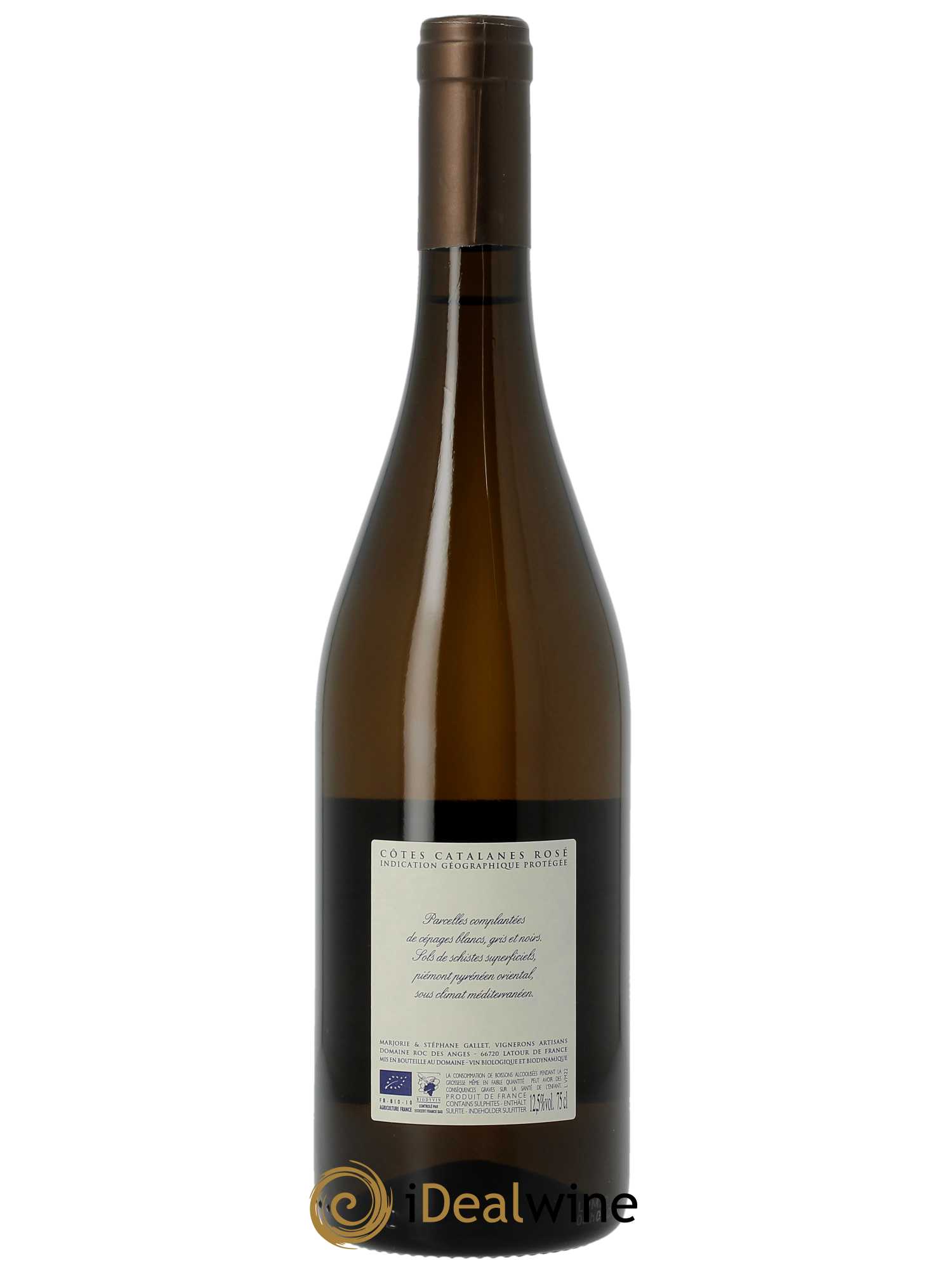IGP Côtes Catalanes Roc des Anges Les Vignes Métissées Marjorie et Stéphane Gallet  2022 - Lot de 1 Bouteille