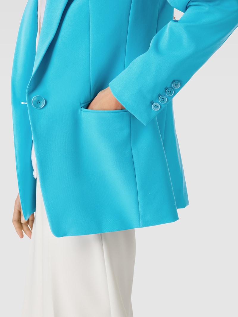 Blazer mit Reverskragen in ozean blau