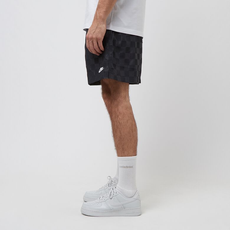 NIKE Club Flow Short Checkers black/white