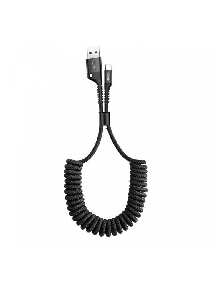 Baseus Baseus Fish Eye Ladekabel Datenkabel USB-A zu USB-C in Schwarz günstig kaufen onesize