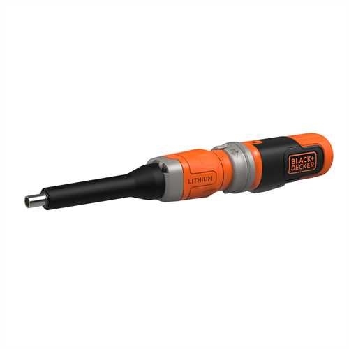 Tournevis en ligne Black & Decker BCF603C-QW 3,6 volts avec 20 accessoires dans la boîte