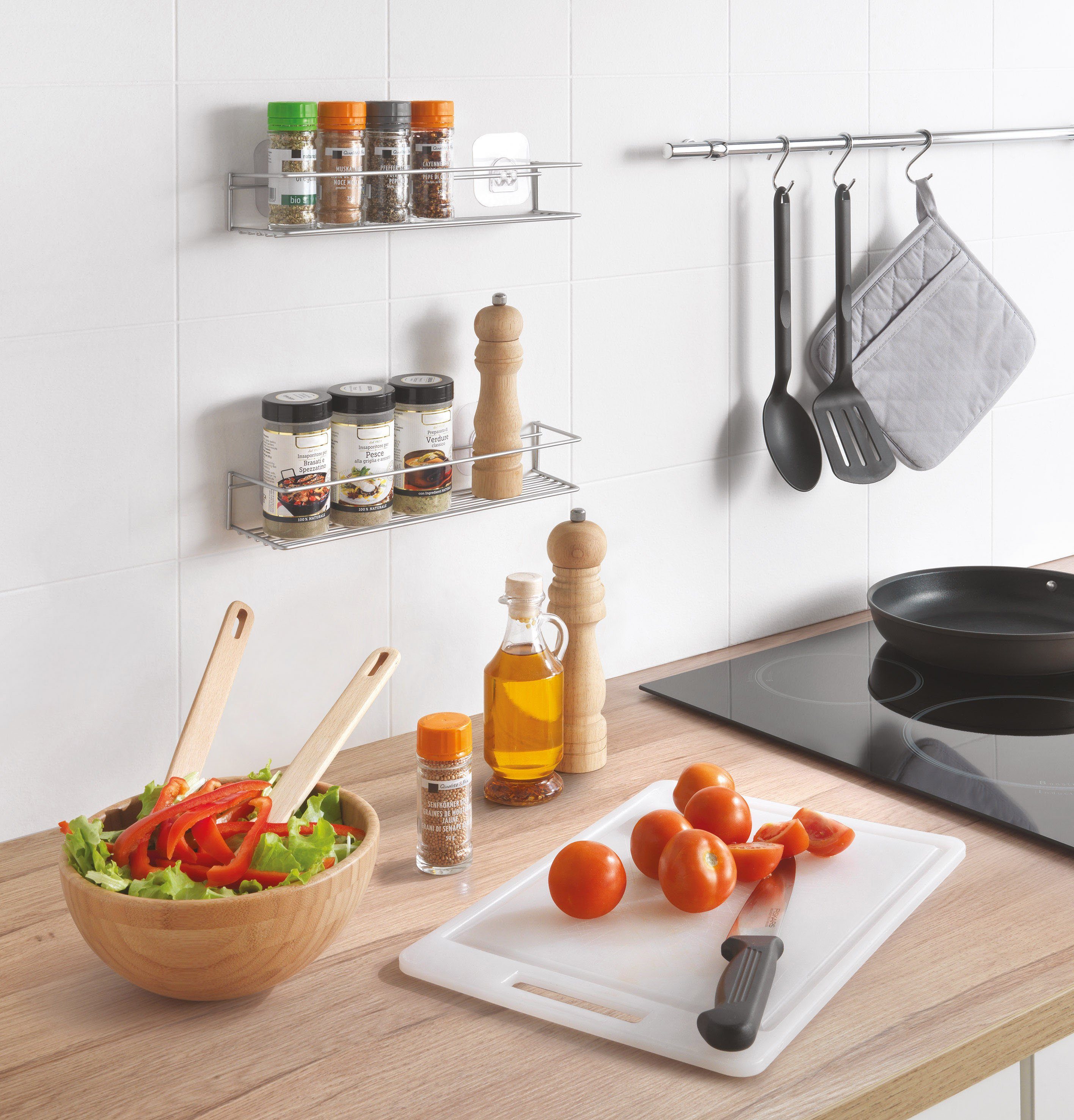 Metaltex Gewürzregal Paprika-1, 2-tlg., Metaltex-Polytherm® Beschichtung