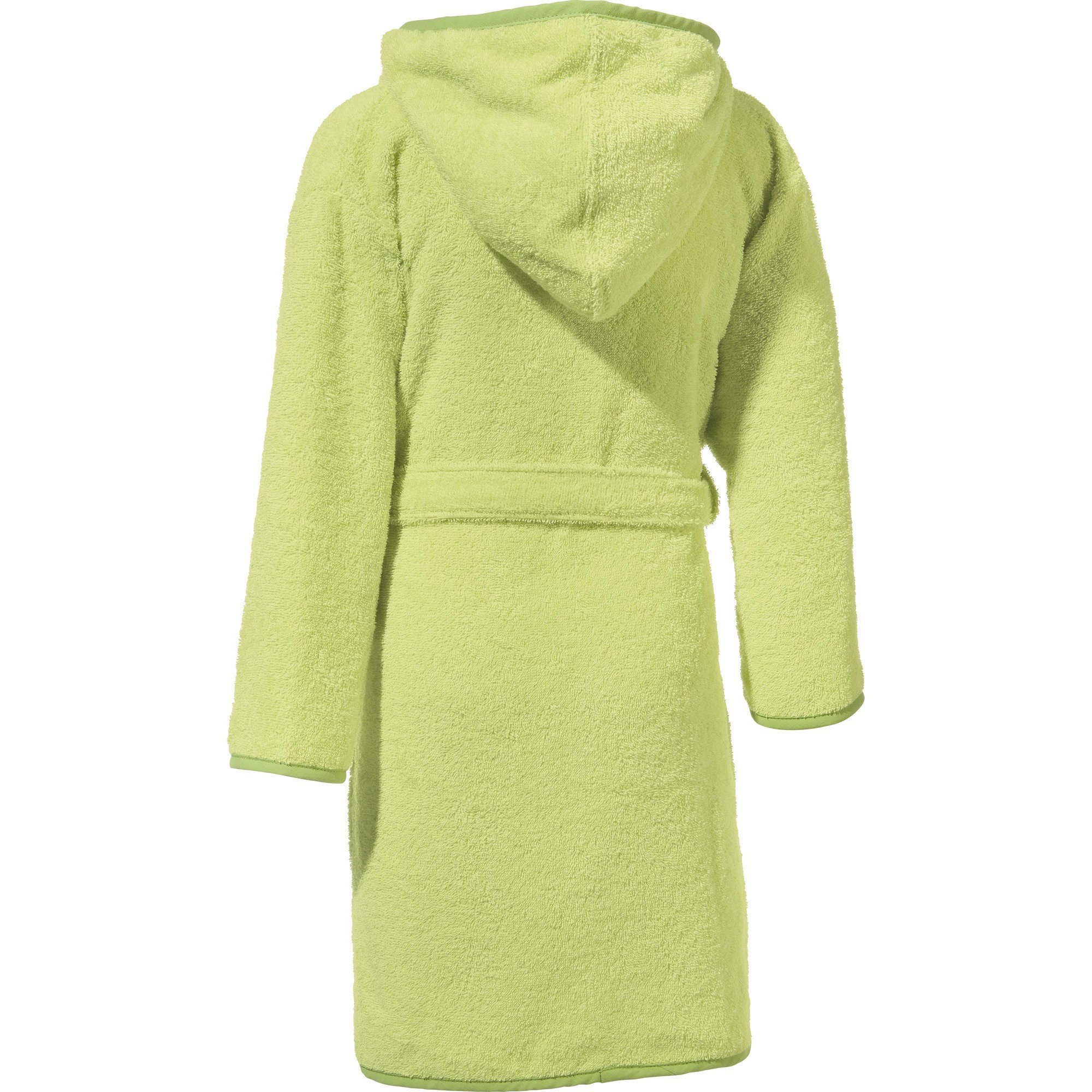 Erwin Müller Kinderbademantel Kinder-Bademantel mit Kapuze, Rückenlänge: 65 cm, Frottier, mit Kapuze, default, Walk-Frottier Uni, Motiv: Traktor