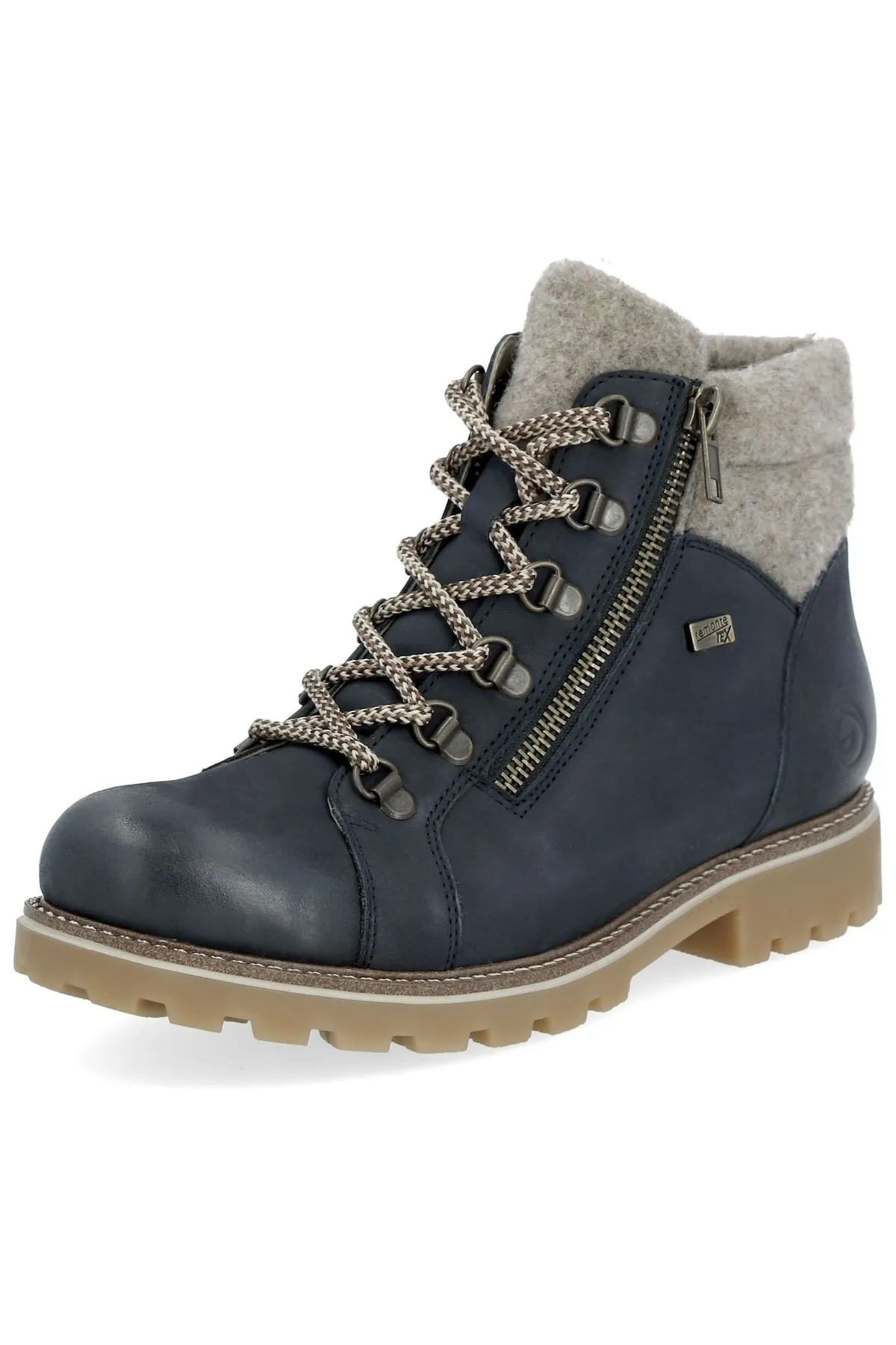 Remonte  Stiefelette - Blau - Blockabsatz