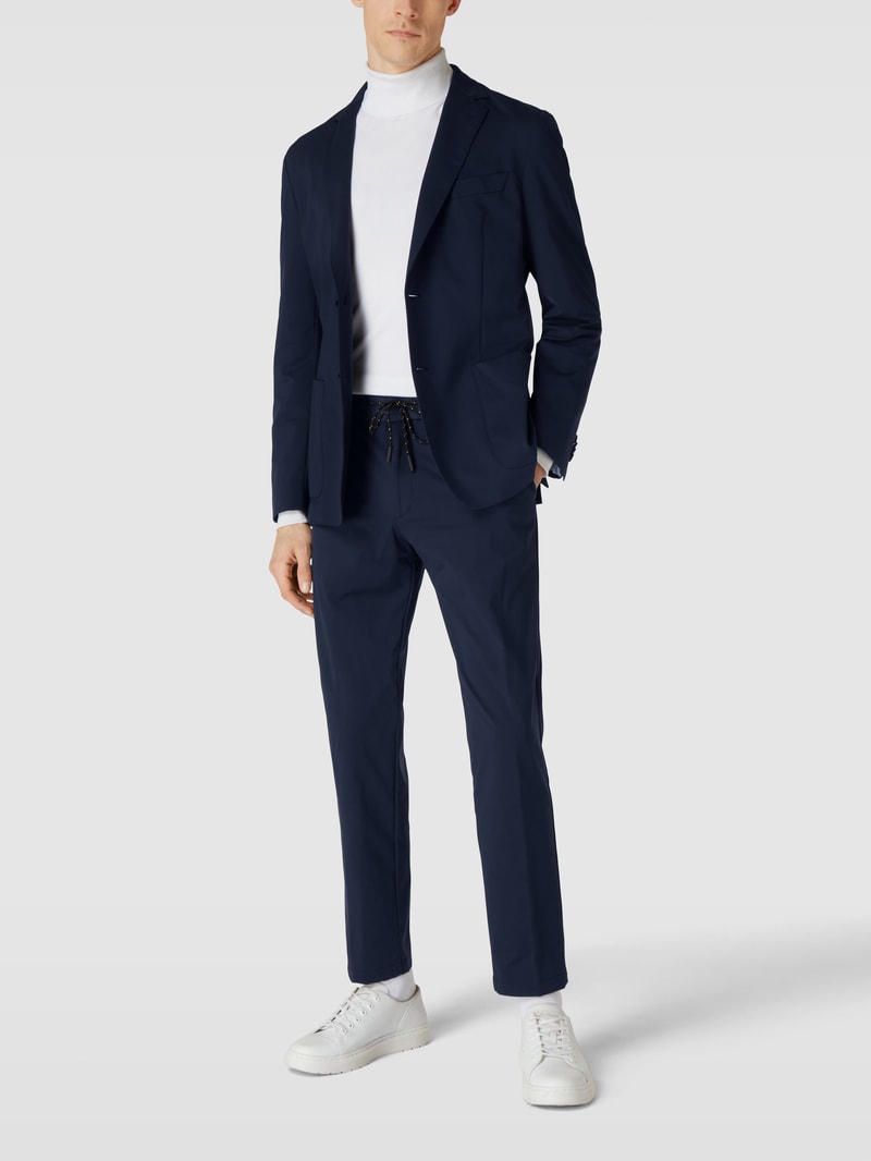Sakko mit Naht-Details Modell 'Hanry' in marineblau