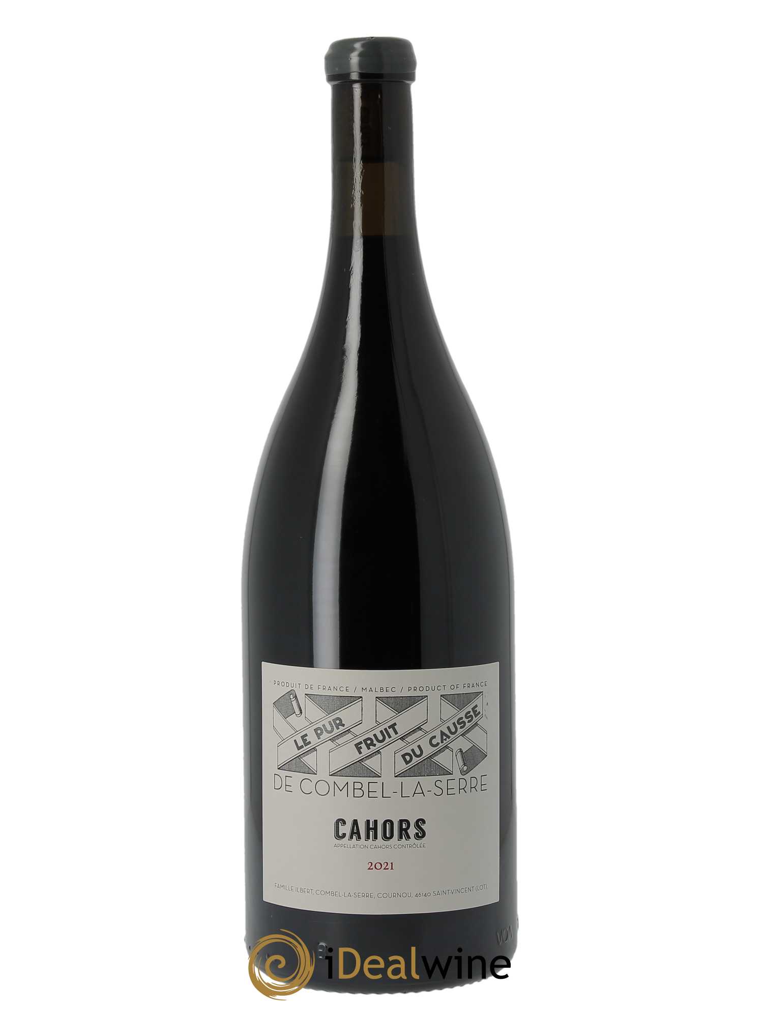 Cahors Château Combel La Serre Le Pur Fruit du Causse Jean-Pierre et Julien Ilbert  2021 - Lot de 1 Magnum