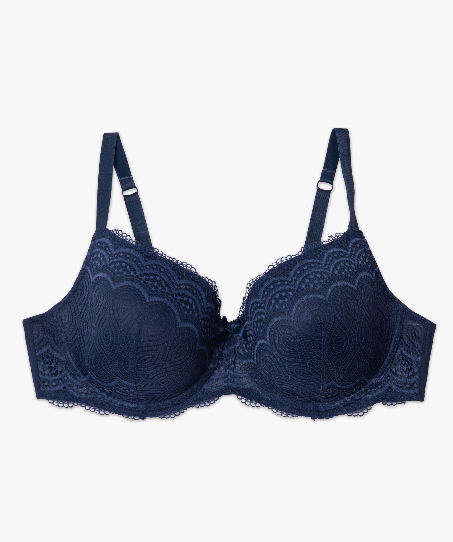 Soutien-gorge grande taille à armatures et coques fines marine | GEMO