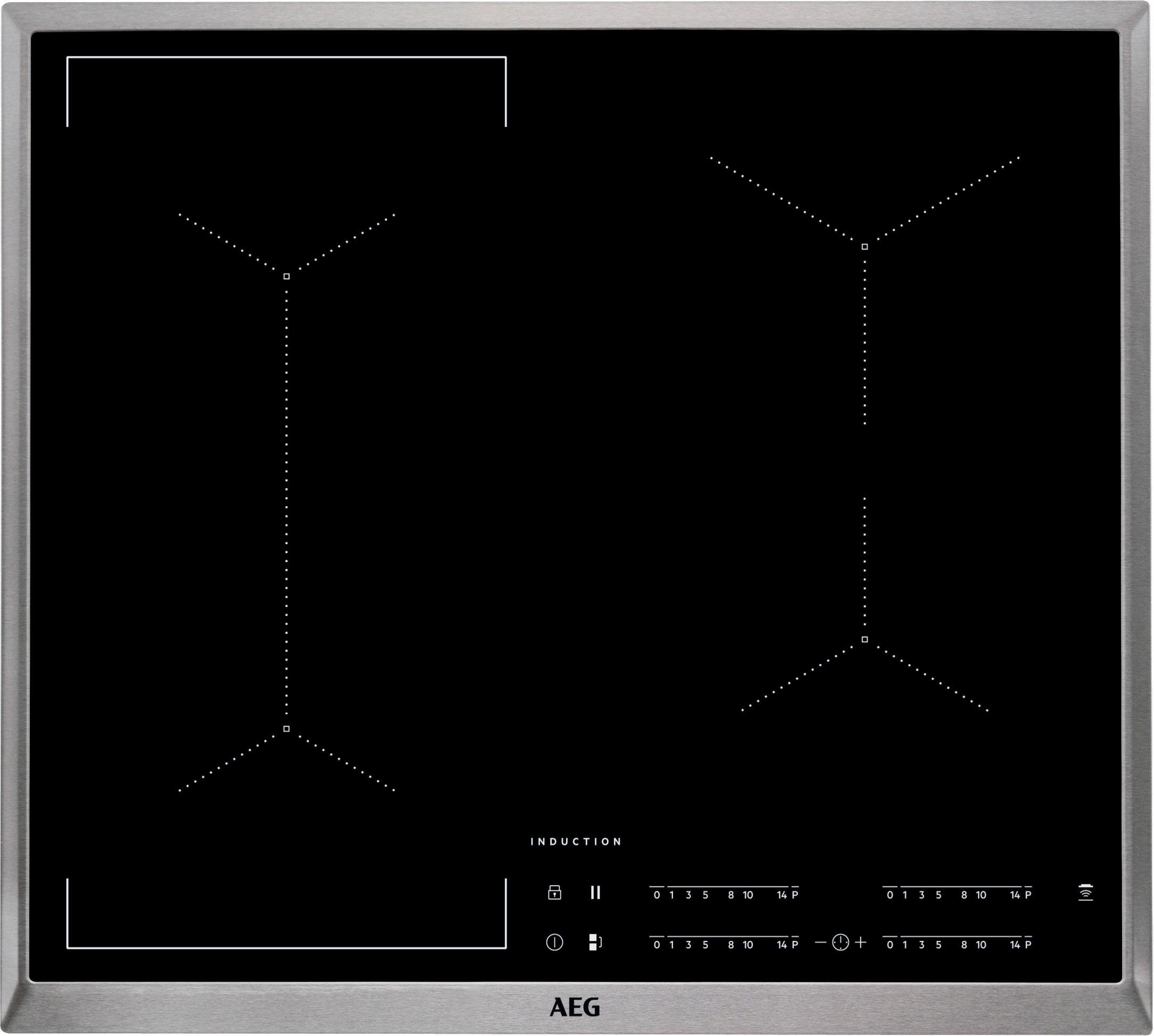 AEG Induktions-Kochfeld IKE64441XB, mit Hob²Hood - Funktion