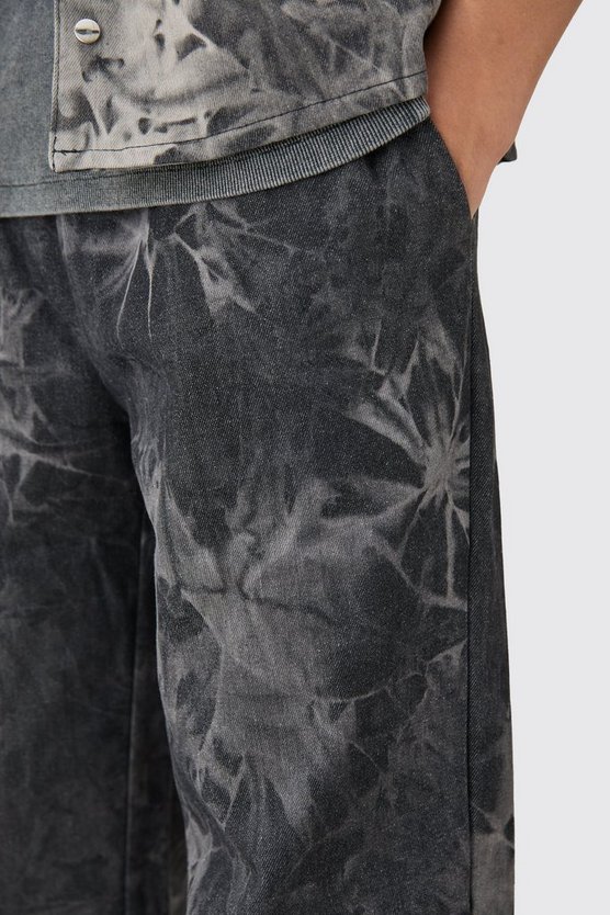 Lockere Jeans mit elastischem Bund