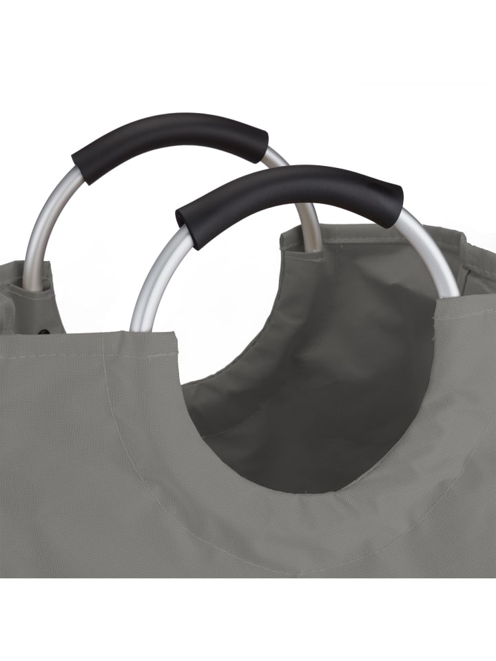 relaxdays Wäschekorb in Grau - (H)70 x Ø 38 cm günstig kaufen onesize