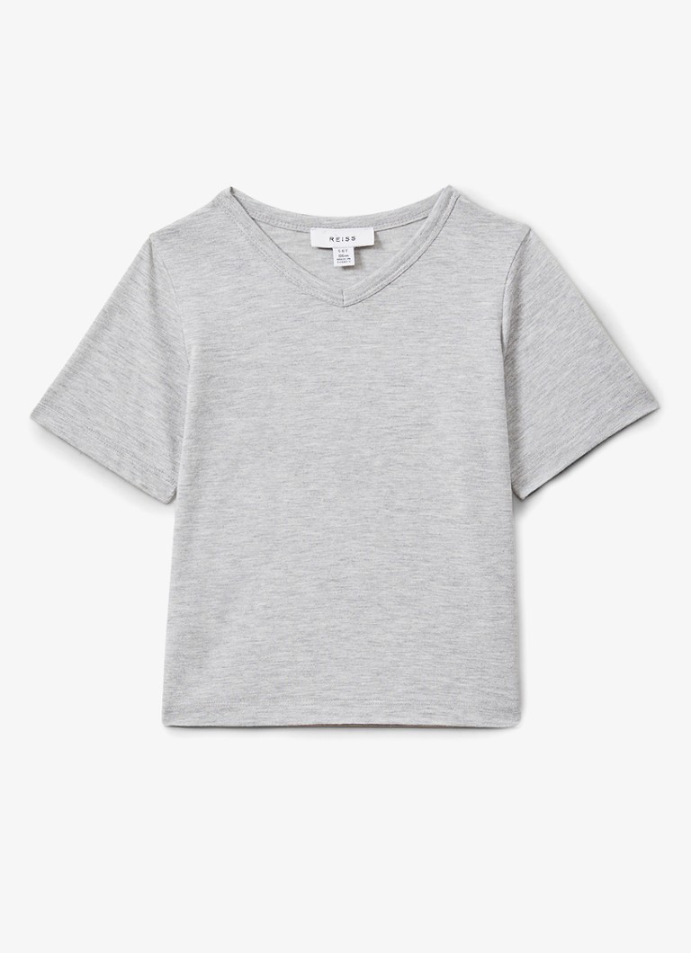 Tricou cu guler în V Reiss Bailey