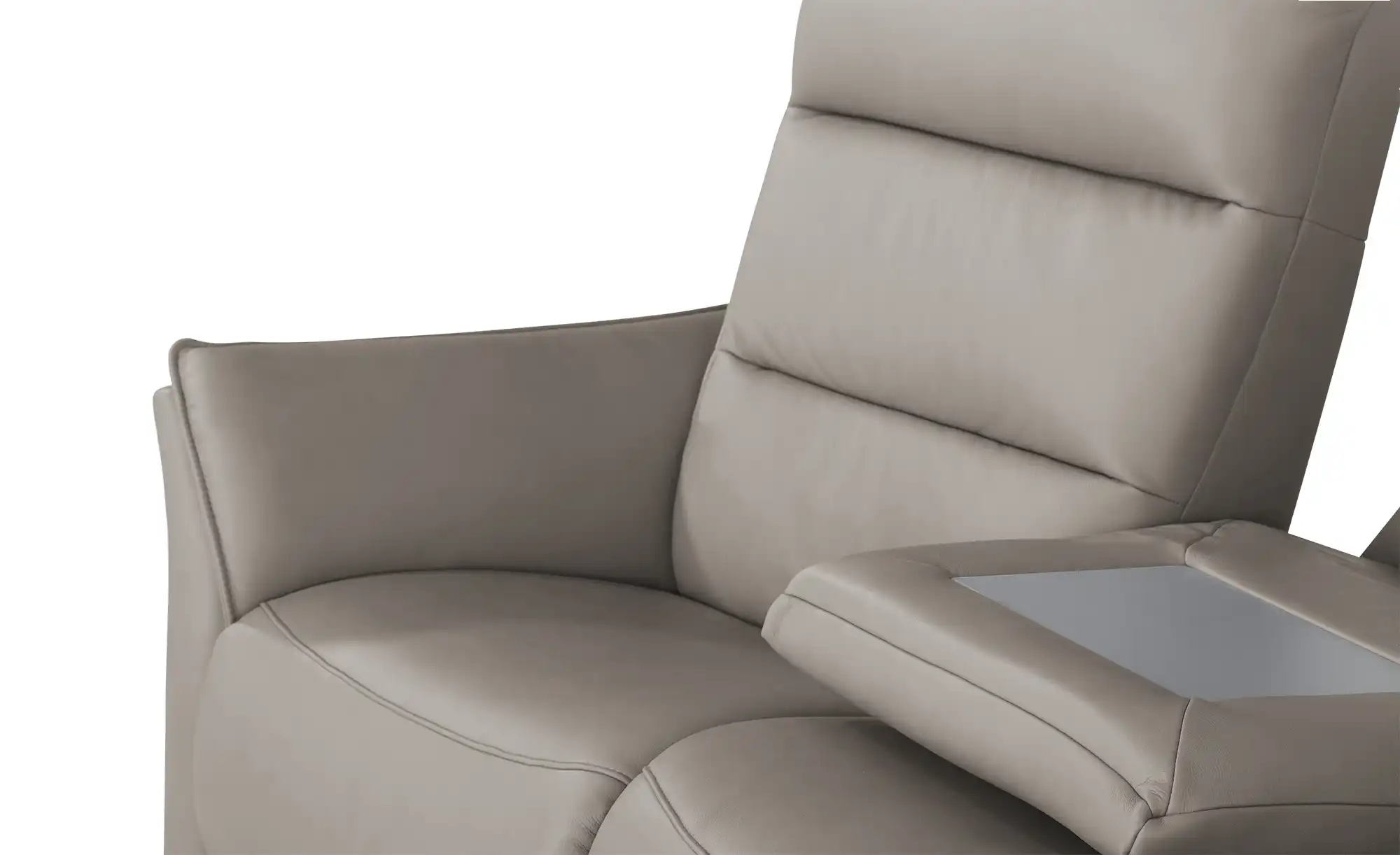Hukla Trapezsofa aus Leder Corvina