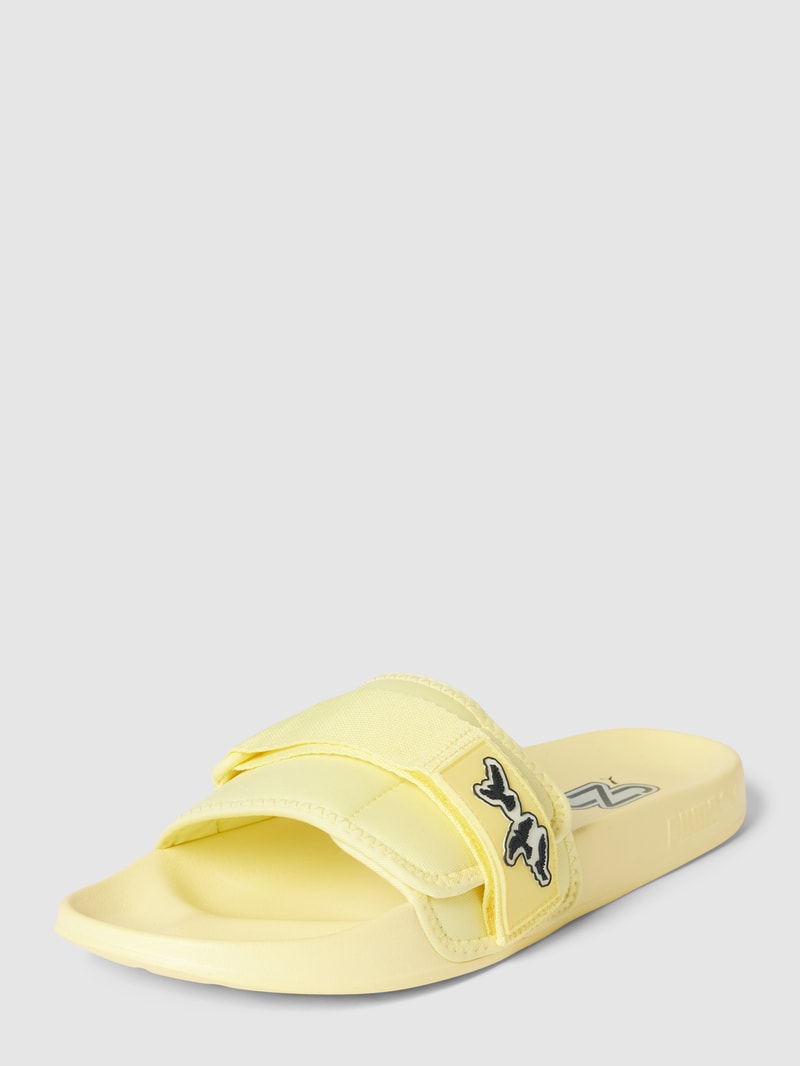 Slides mit Label-Details Modell 'Leadcat' in gelb