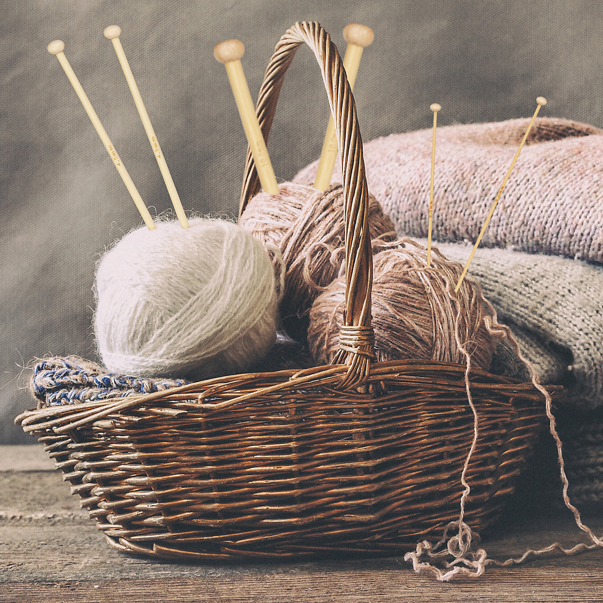 36-tlg. Bambus Stricknadelset mit Tasche