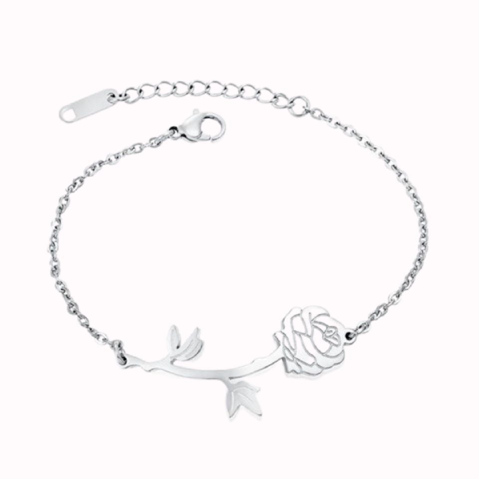 ENGELSINN Armband Schmuck Rose Edelstahl Silber inkl. Geschenkbox (1-tlg)