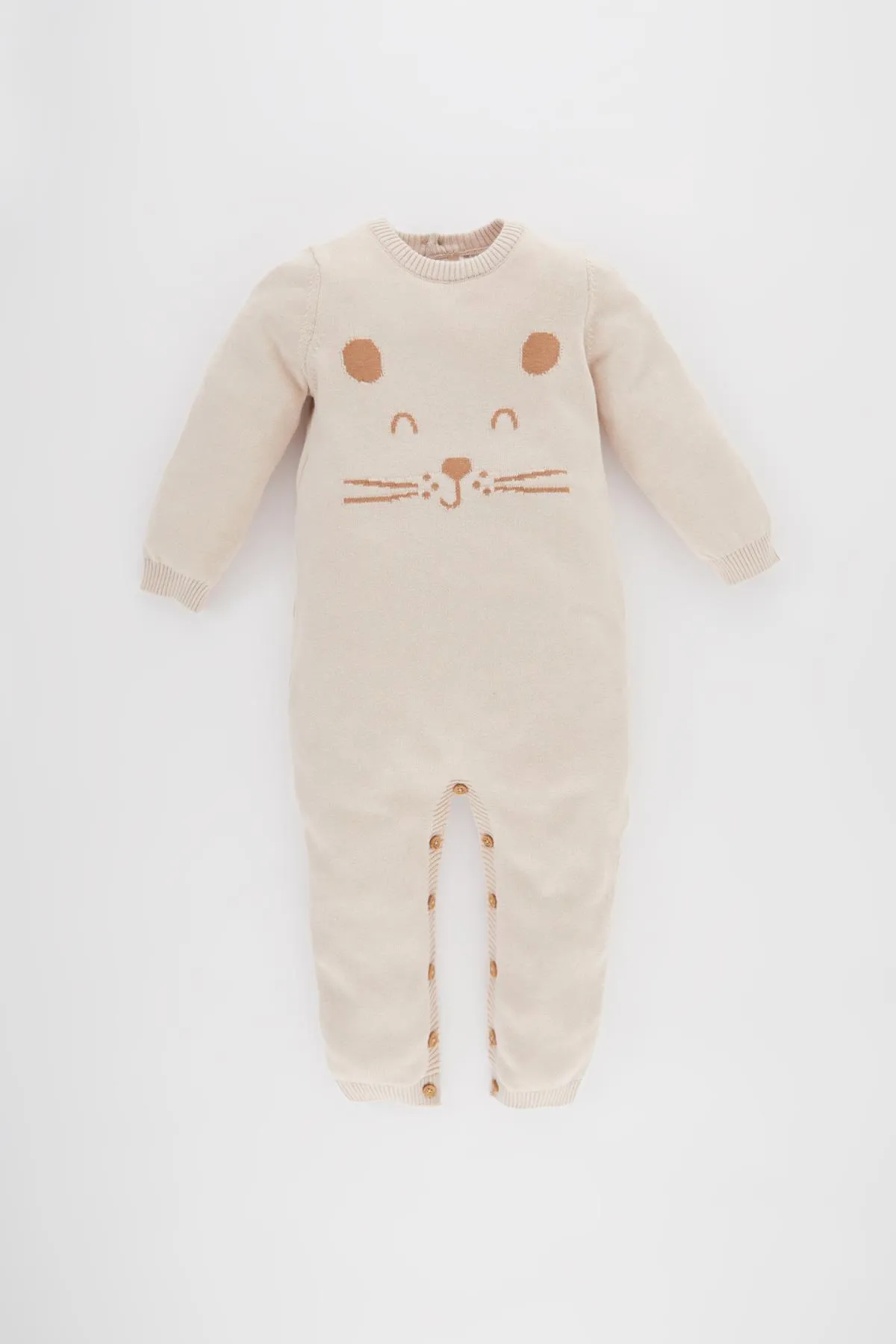 DeFacto  Baby-Overall aus Baumwolle mit Bärenmuster für Neugeborene