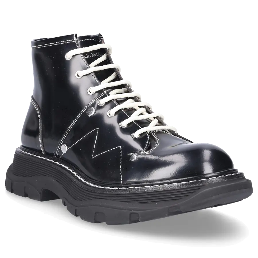 Alexander McQueen - Stiefeletten Kalbsleder - schwarz