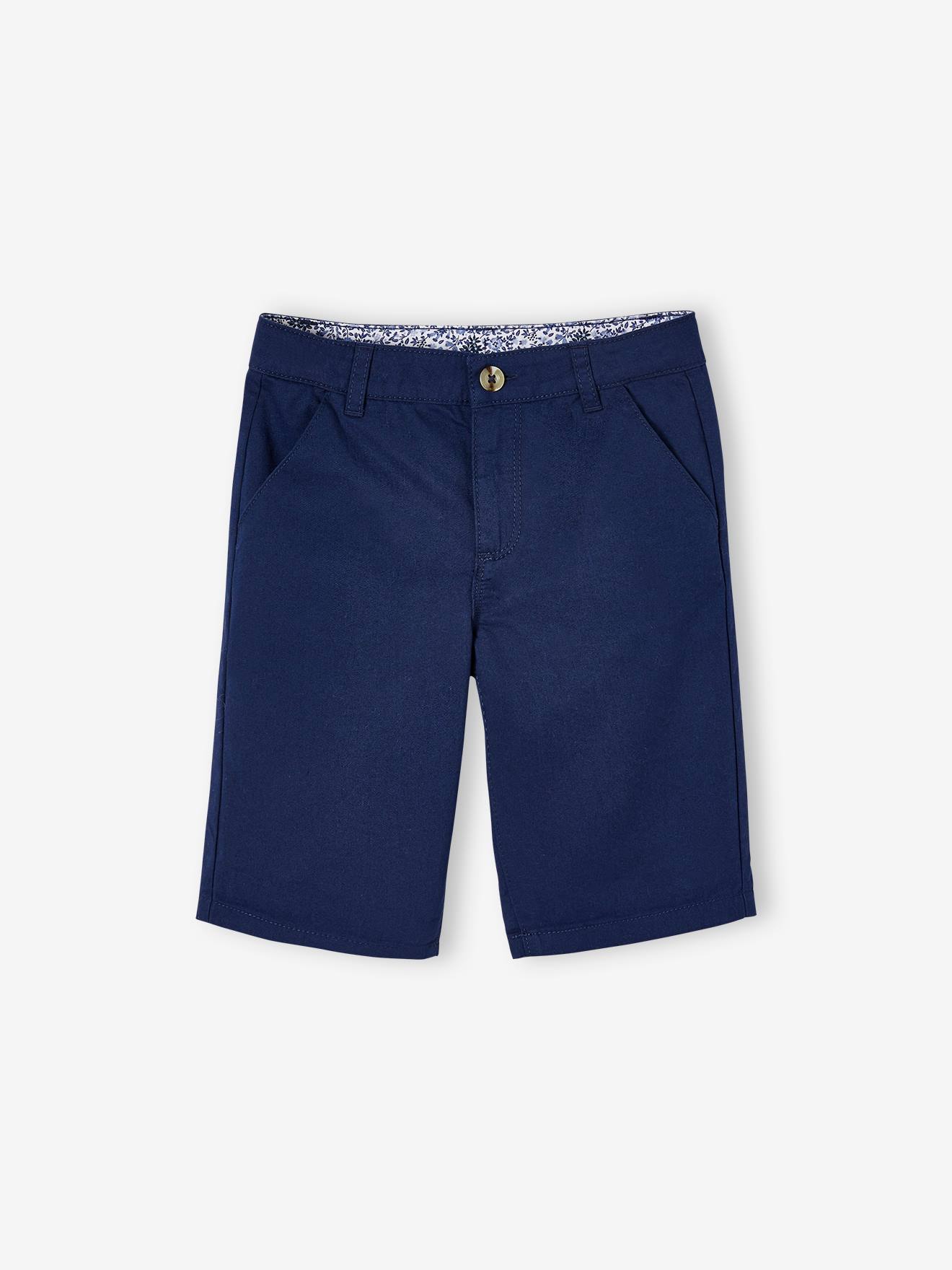 Ensemble polo maille piquée et bermuda garçon bleu ciel