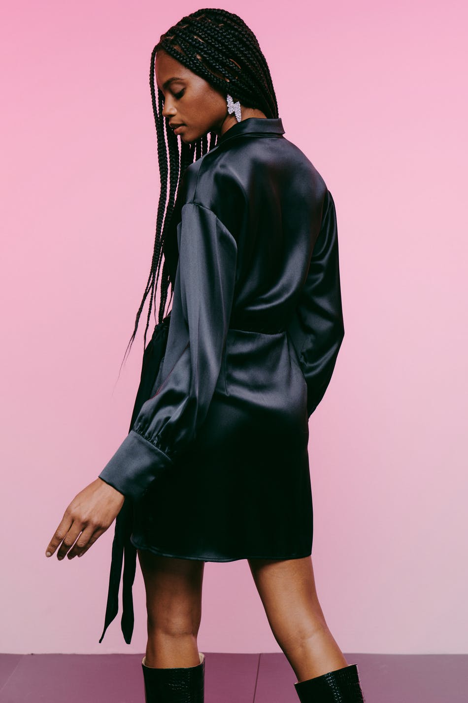Kim satin dress