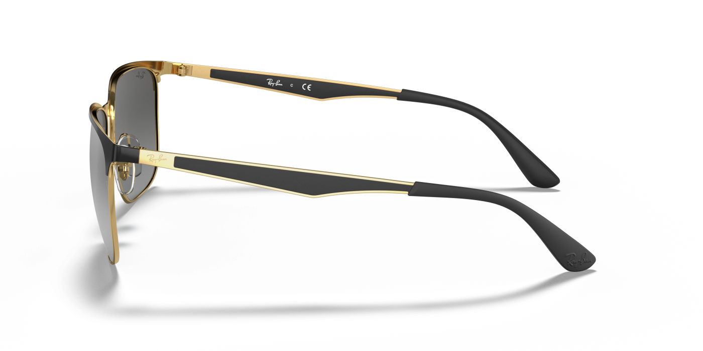 RB3569 - Negru lucios pe gri auriu