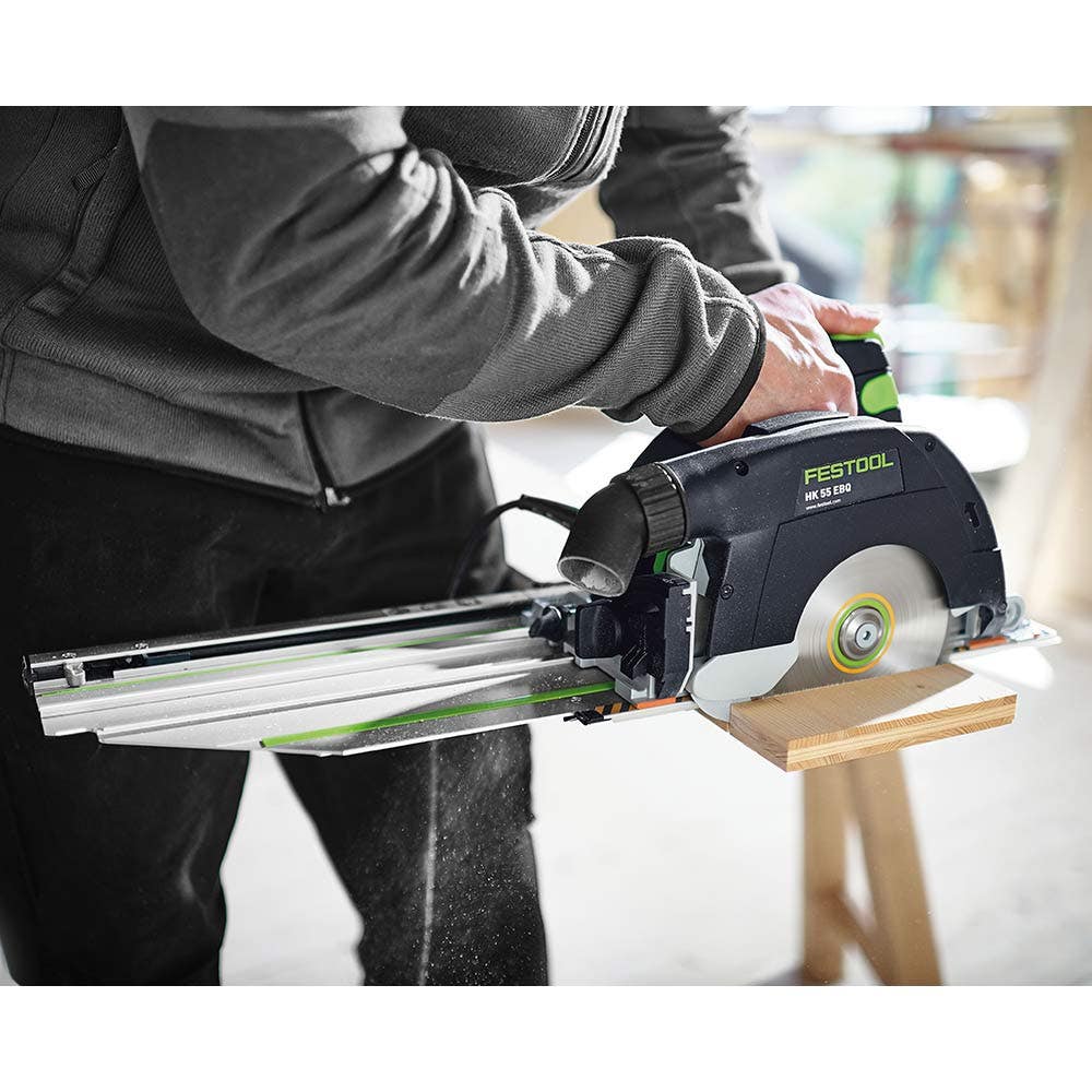 Serra circular FESTOOL HK 55 de 160 mm em Systainer com trilho transversal de 420 mm 576132