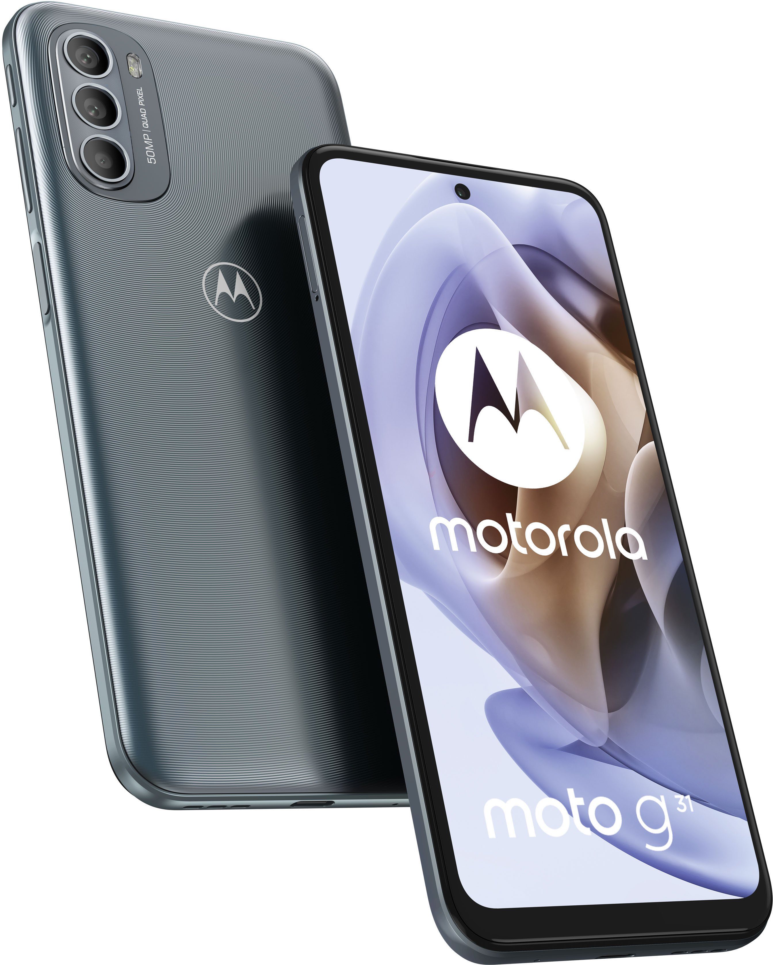 Motorola moto g31 Smartphone (16,3 cm/6,4 Zoll, 64 GB Speicherplatz, 50 MP Kamera)