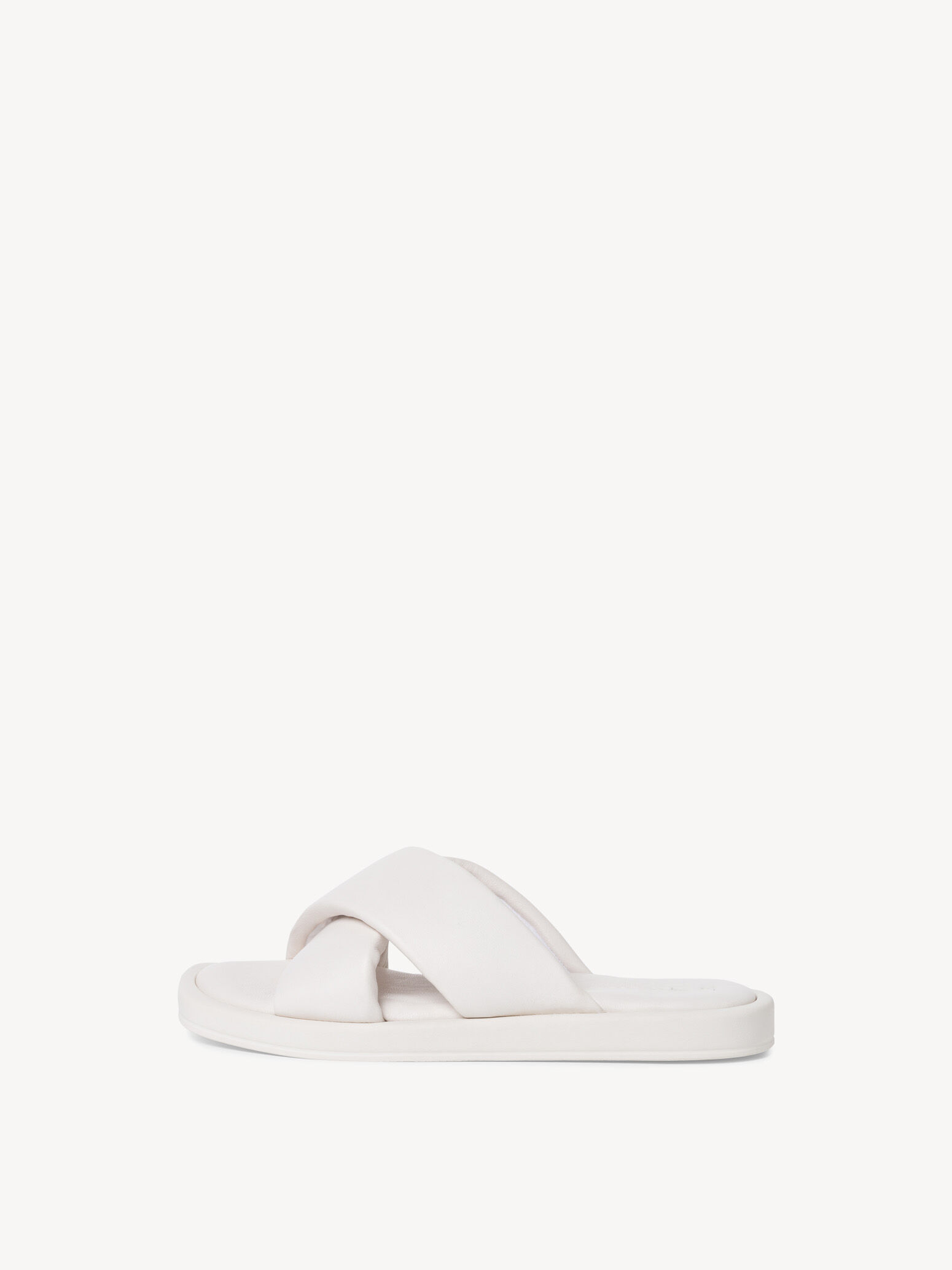 Mule en cuir - blanc