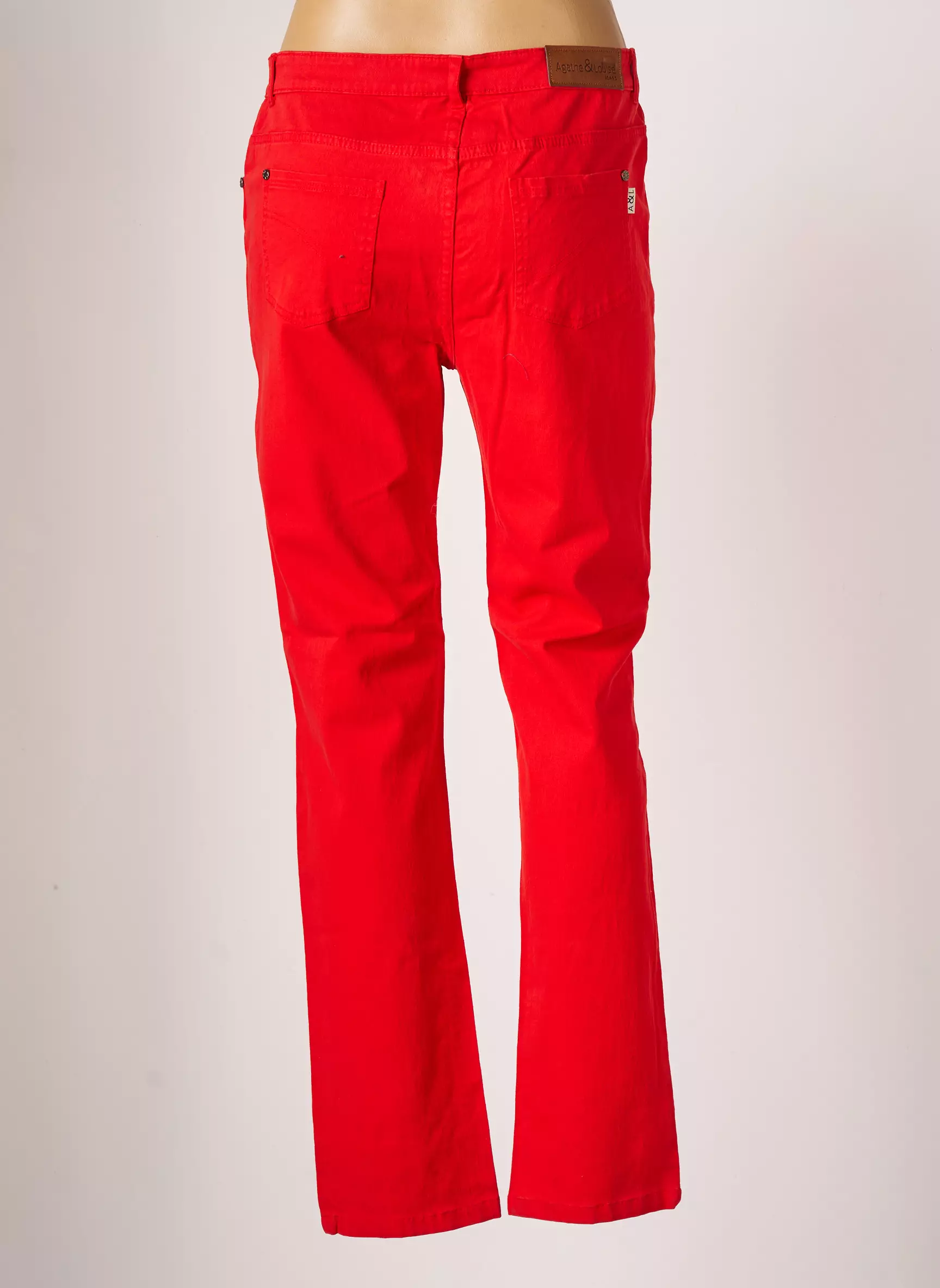 Agathe   Louise Pantalons Slim Femme couleur rouge