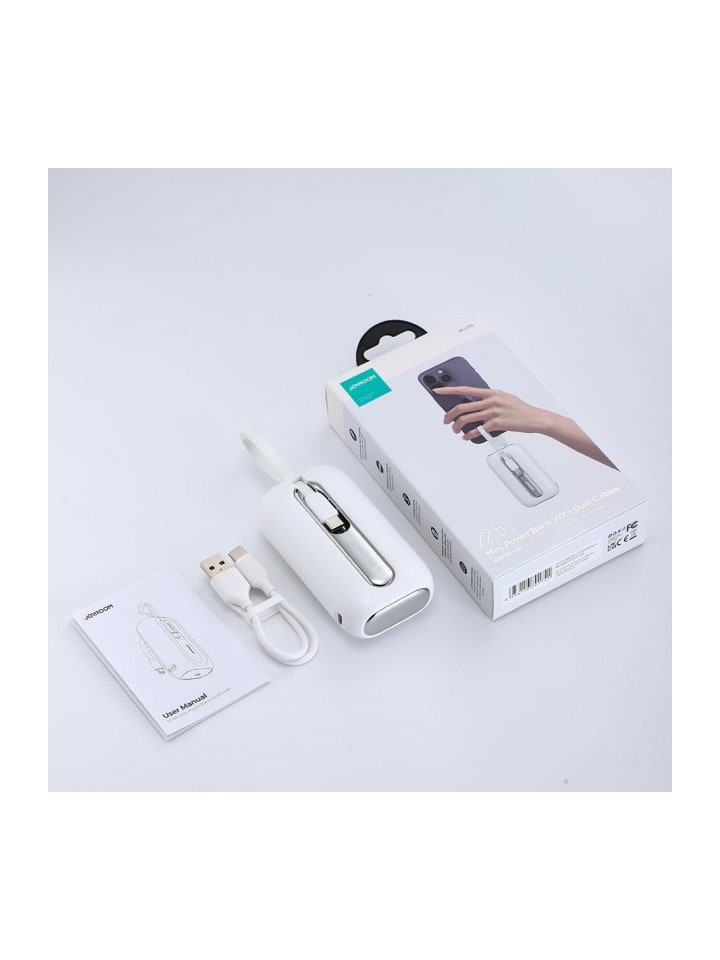COFI 1453 Joyroom Powerbank 10000mAh Colorful Series 22.5W mit 2 eingebauten in weiß günstig kaufen onesize