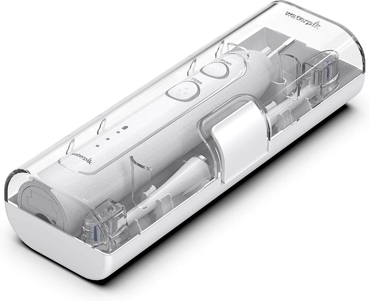 Waterpik Sonic-Fusion Zahnbürste mit integrierter Munddusche, 2-Minuten Timer   2 Bürsten