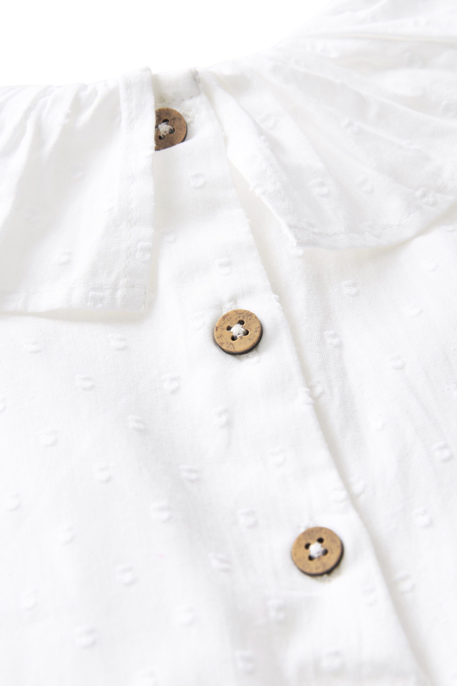 Next Blusentop Bluse mit Rüschenkragen (1-tlg)