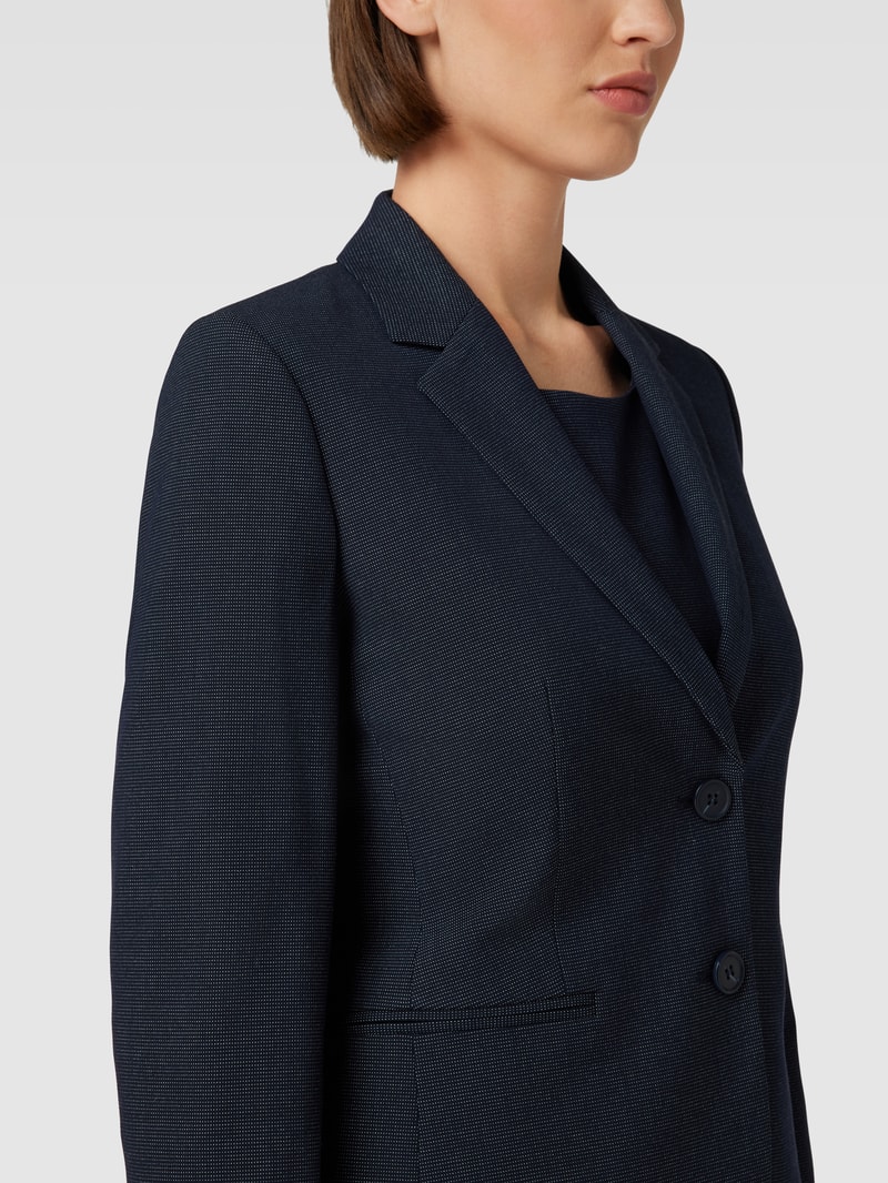 Blazer mit Viskose-Anteil in marineblau
